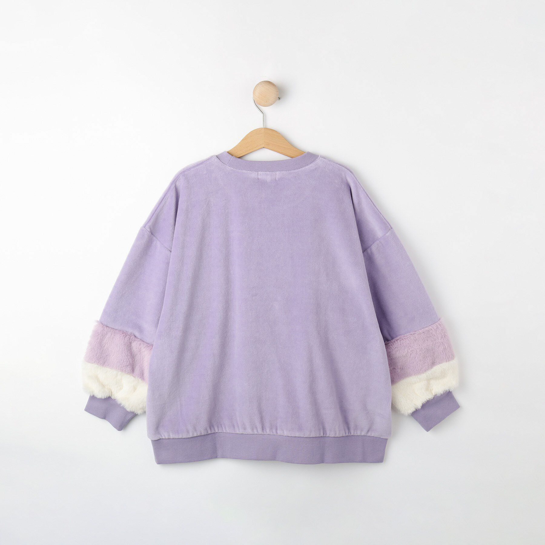 SHOO･LA･RUE「【130-150cm】袖フェイクファープルオーバー」|Tシャツ・カットソー|