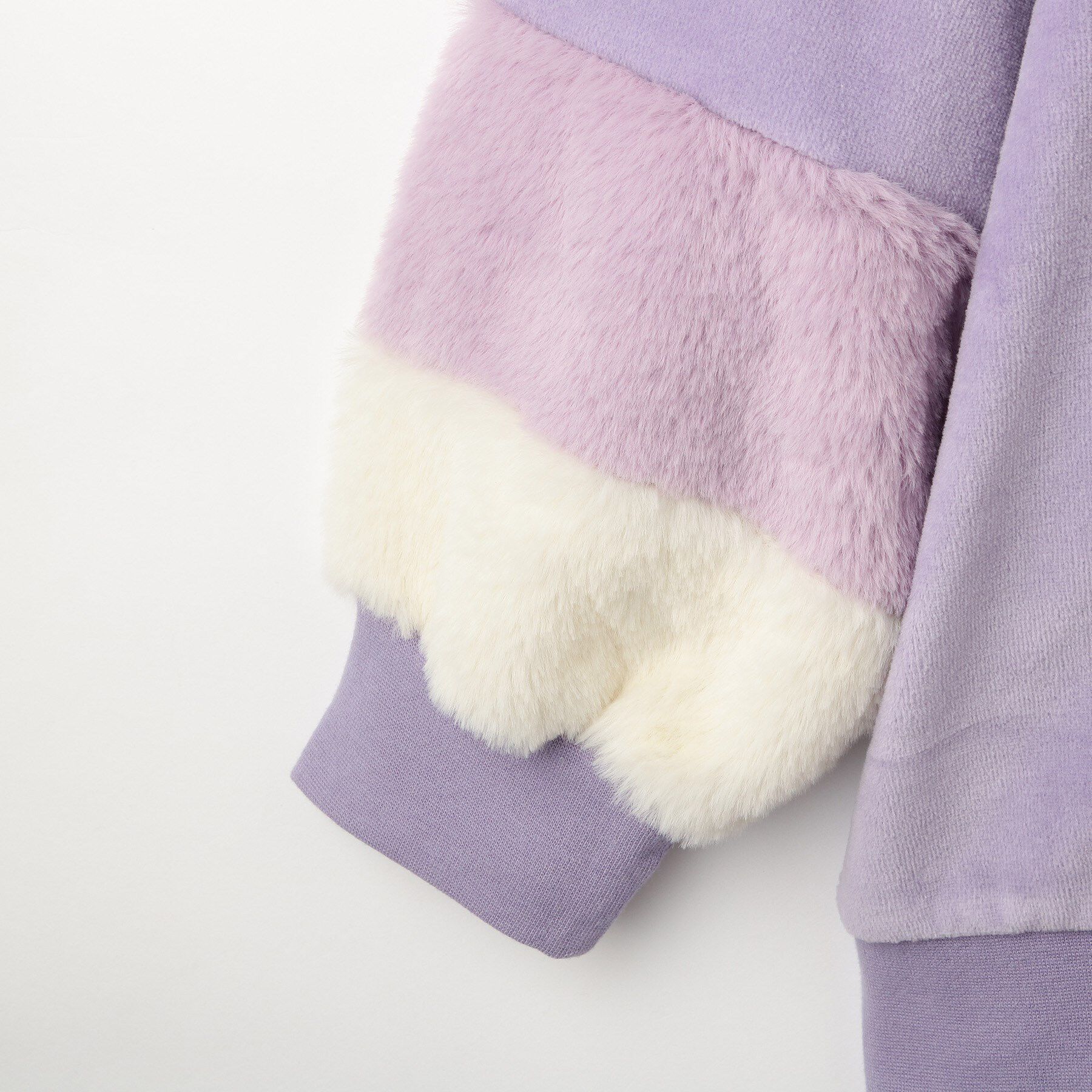 SHOO･LA･RUE「【130-150cm】袖フェイクファープルオーバー」|Tシャツ・カットソー|