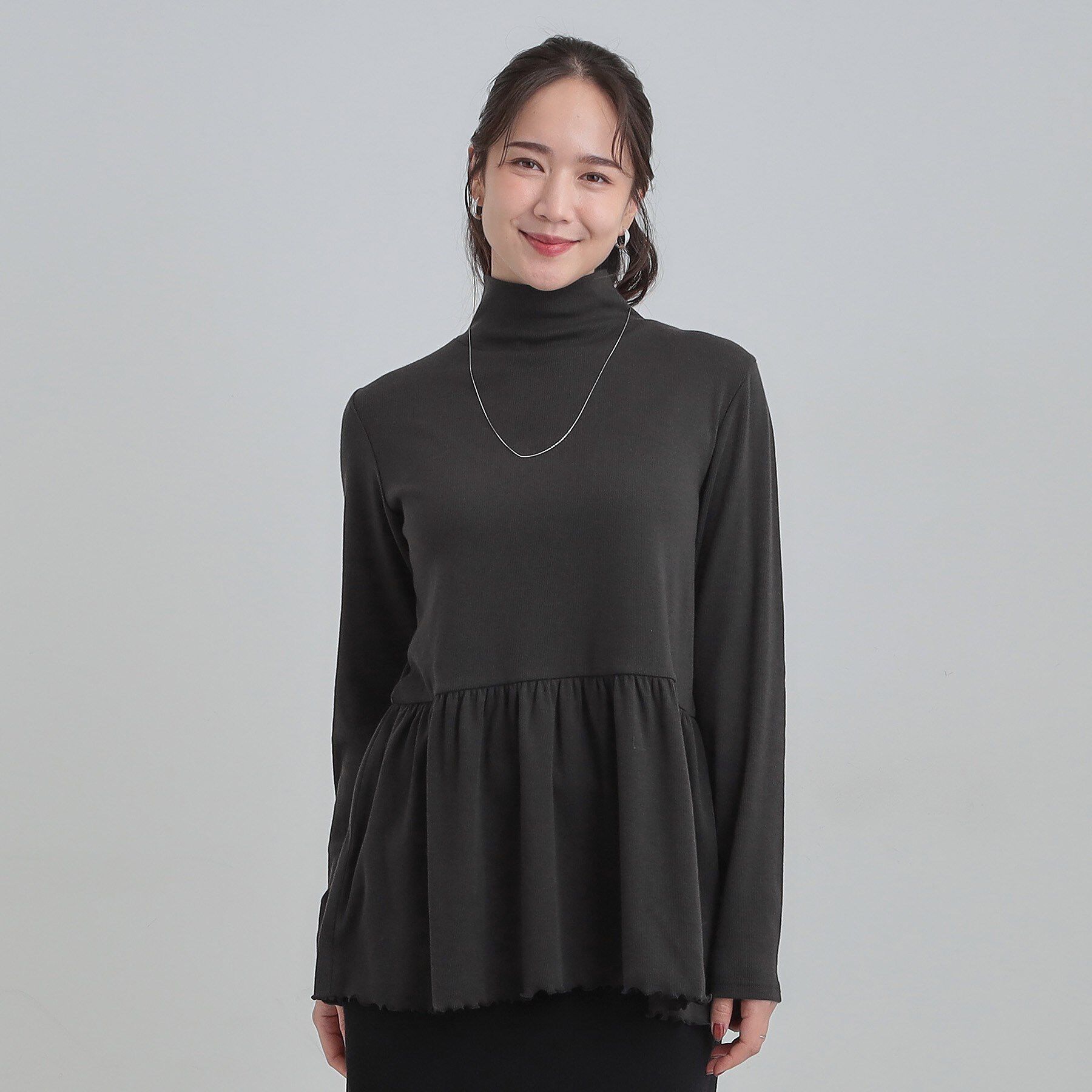 SHOO･LA･RUE「ペプラムリブトップス」|チュニック|