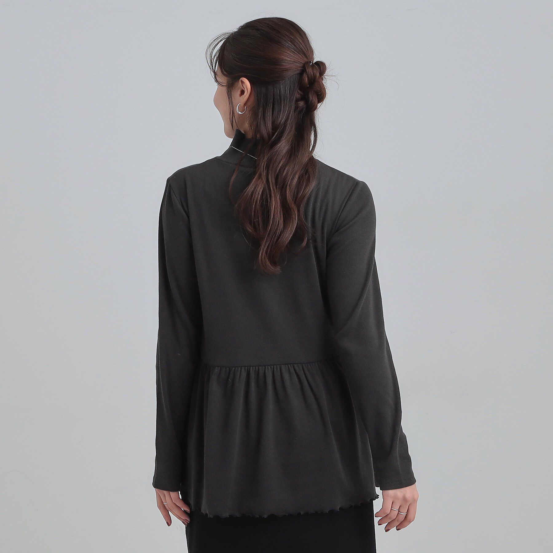 SHOO･LA･RUE「ペプラムリブトップス」|チュニック|