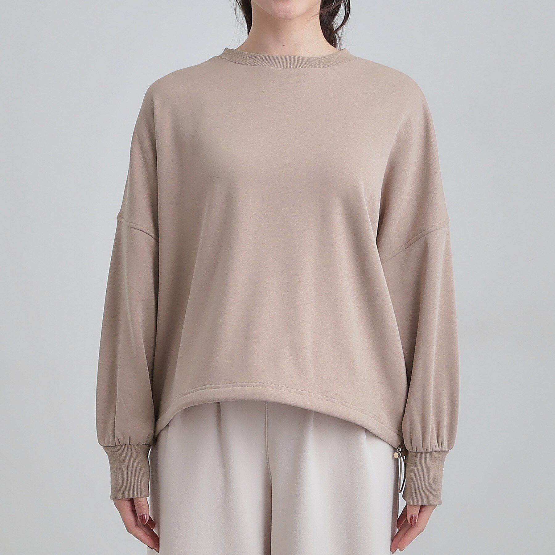 SHOO･LA･RUE「ドロスト裏シャギースウェット」|パーカー|