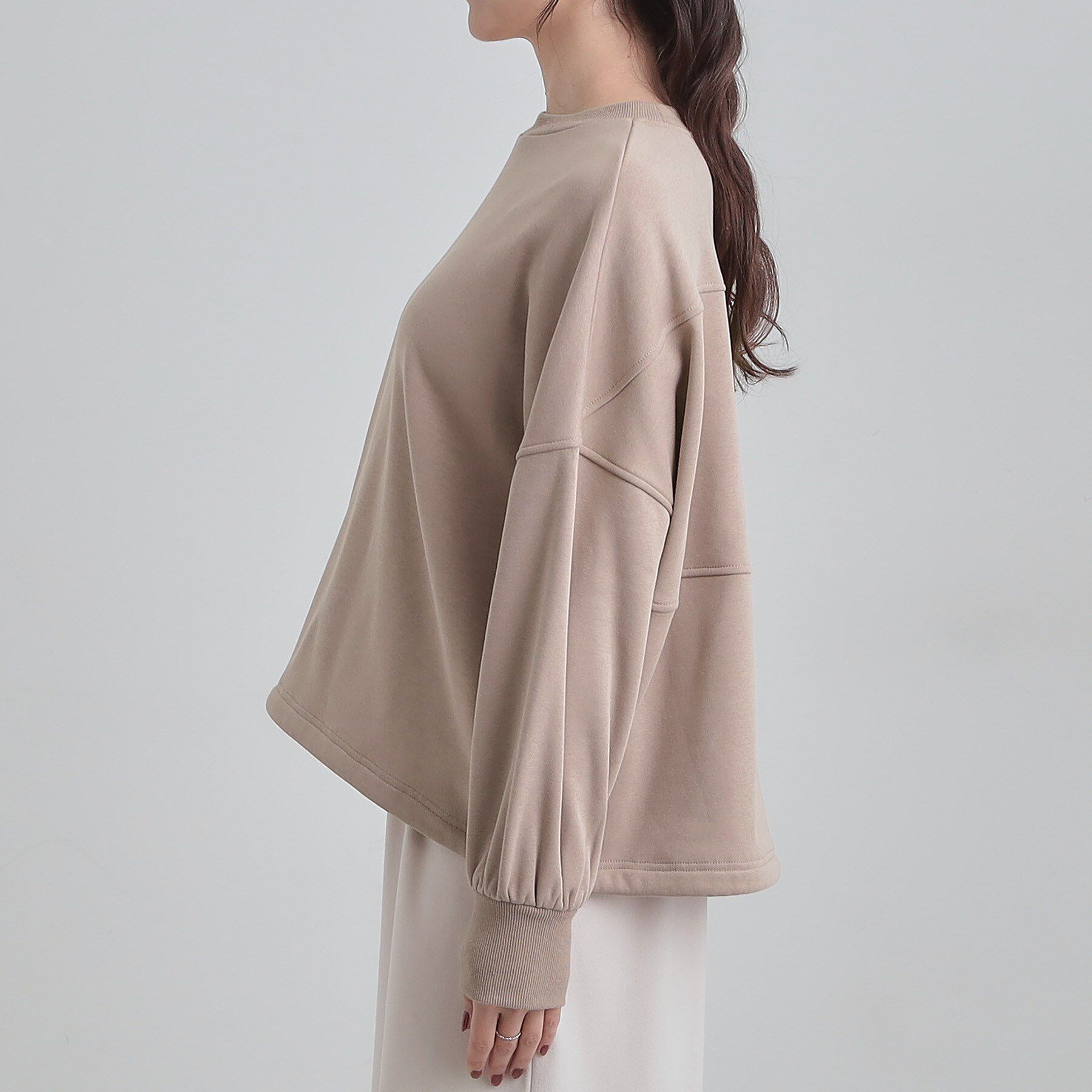 SHOO･LA･RUE「ドロスト裏シャギースウェット」|パーカー|