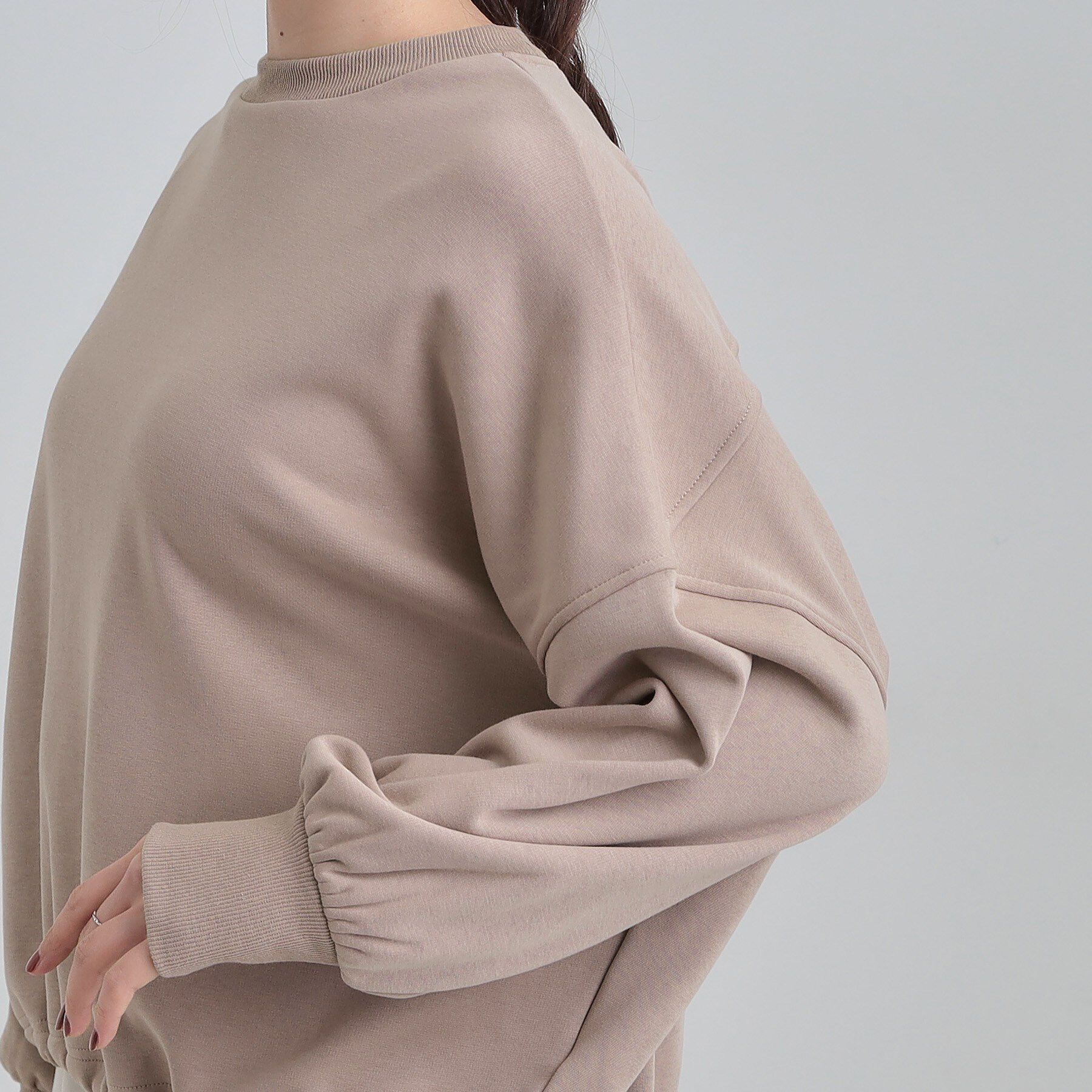 SHOO･LA･RUE「ドロスト裏シャギースウェット」|パーカー|