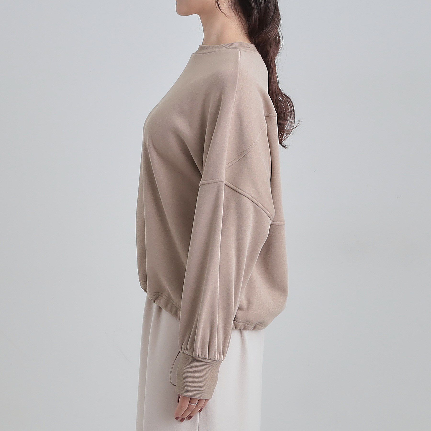 SHOO･LA･RUE「ドロスト裏シャギースウェット」|パーカー|