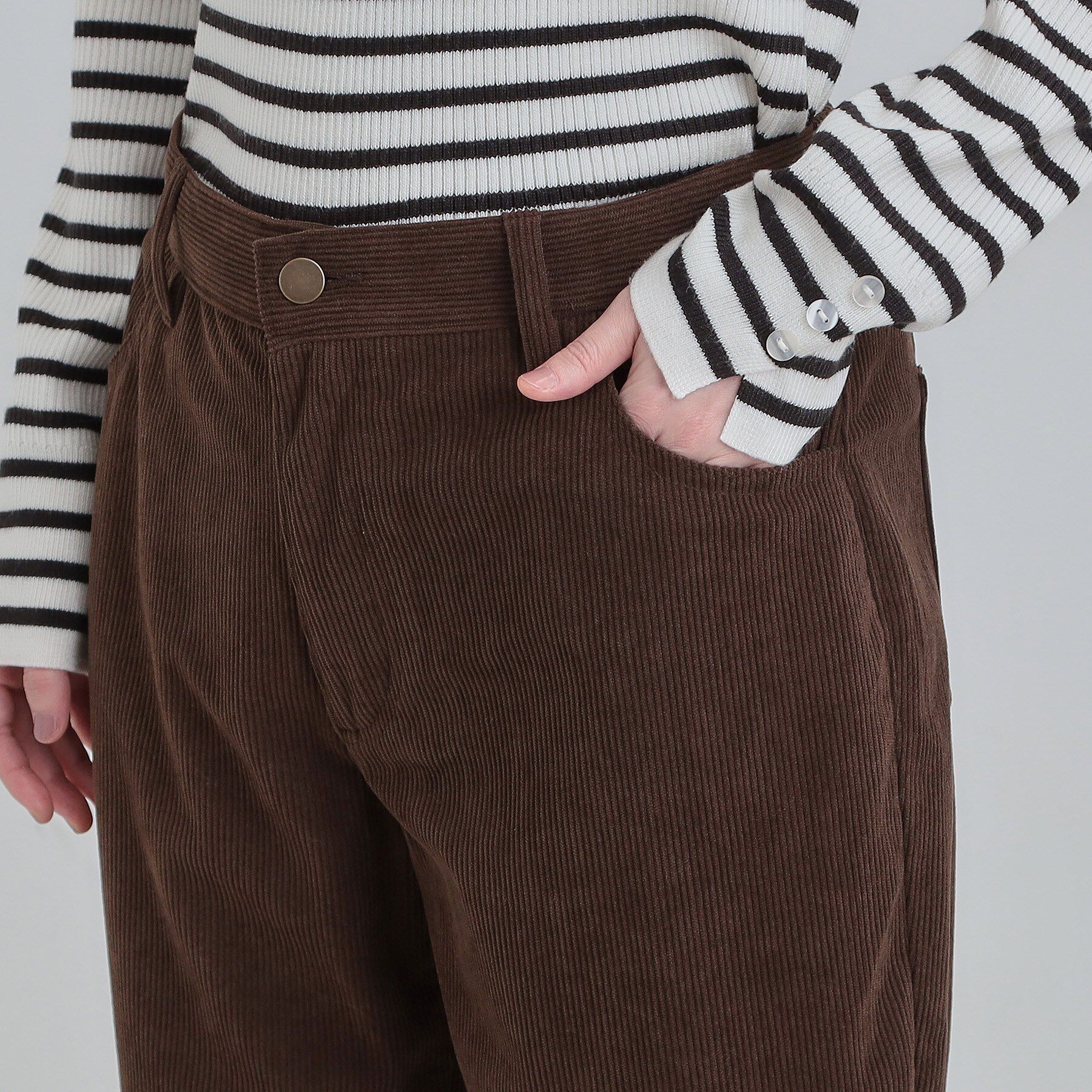 SHOO･LA･RUE「コーデュロイ ワイドストレートパンツ」|その他|