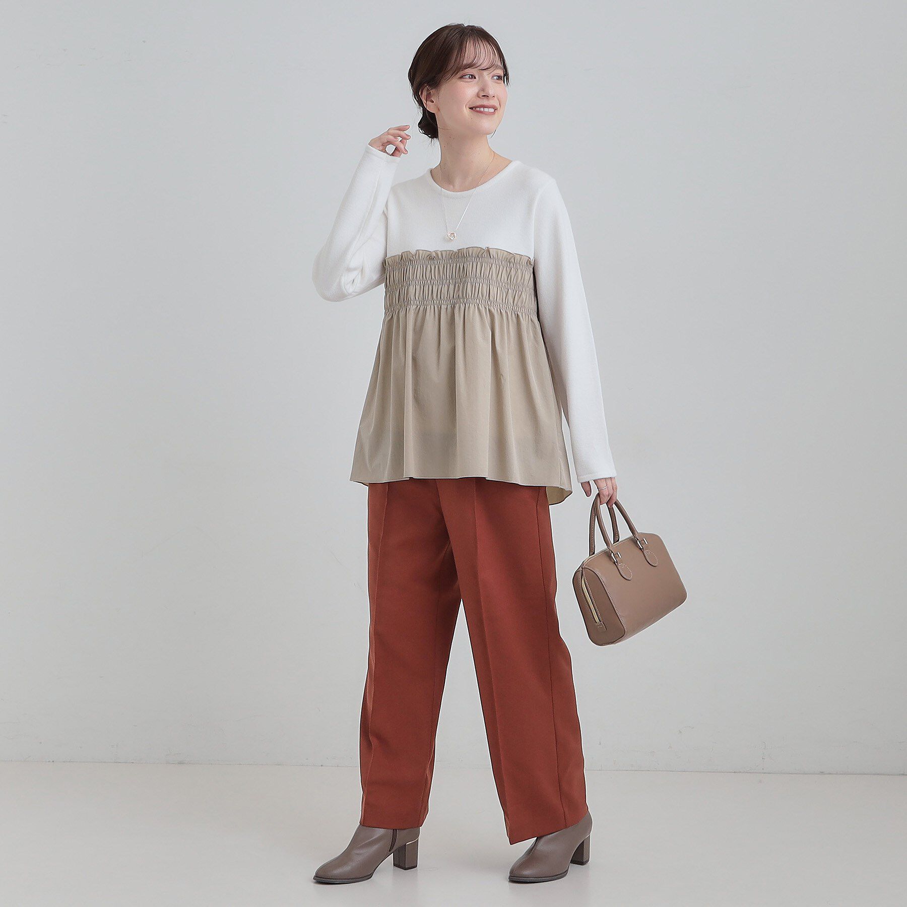 SHOO･LA･RUE「【S-LL】ビスチェ風ドッキングトップス」|チュニック|