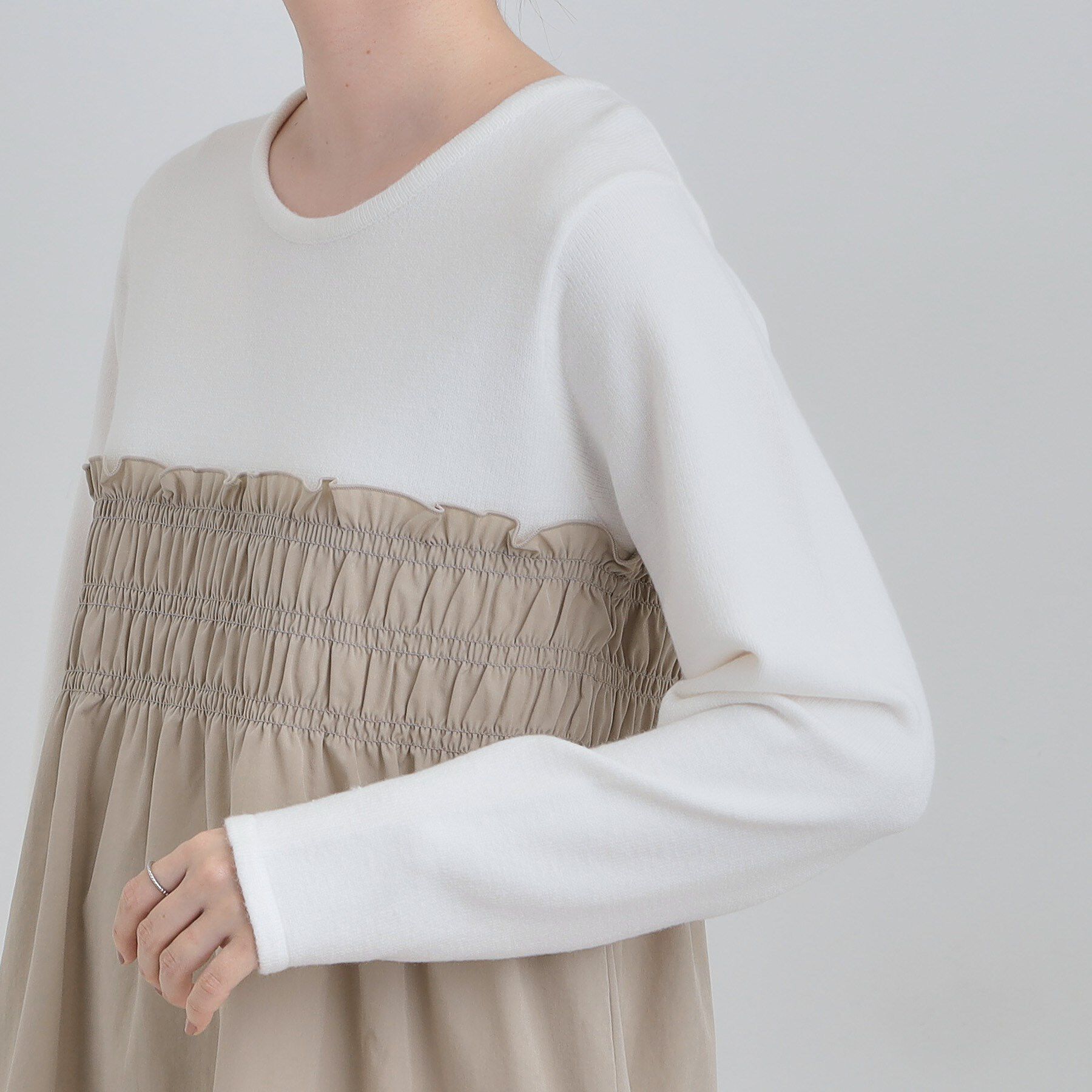 SHOO･LA･RUE「【S-LL】ビスチェ風ドッキングトップス」|チュニック|