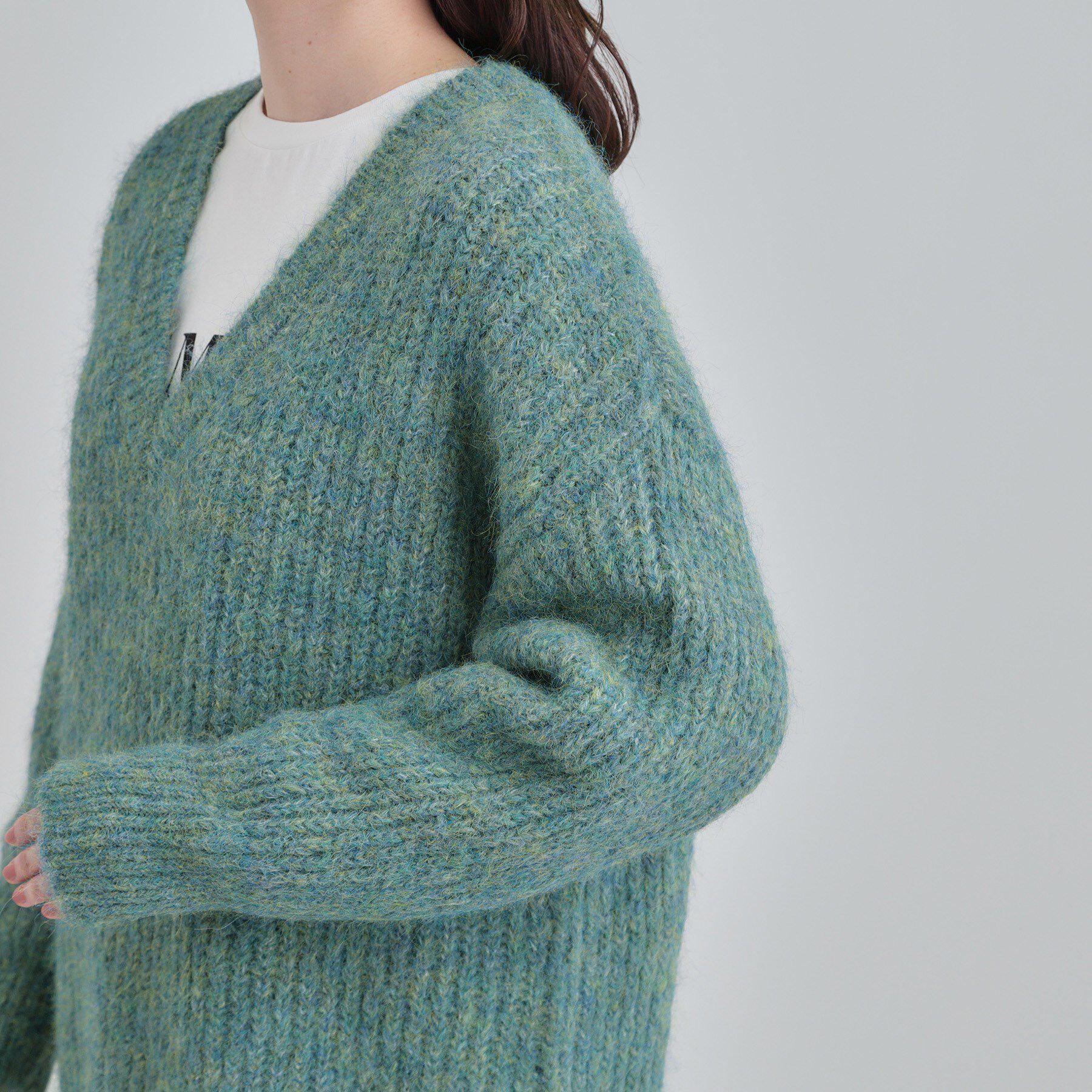 SHOO･LA･RUE「ふわふわタッチ Vネックニットチュニック」|チュニック|