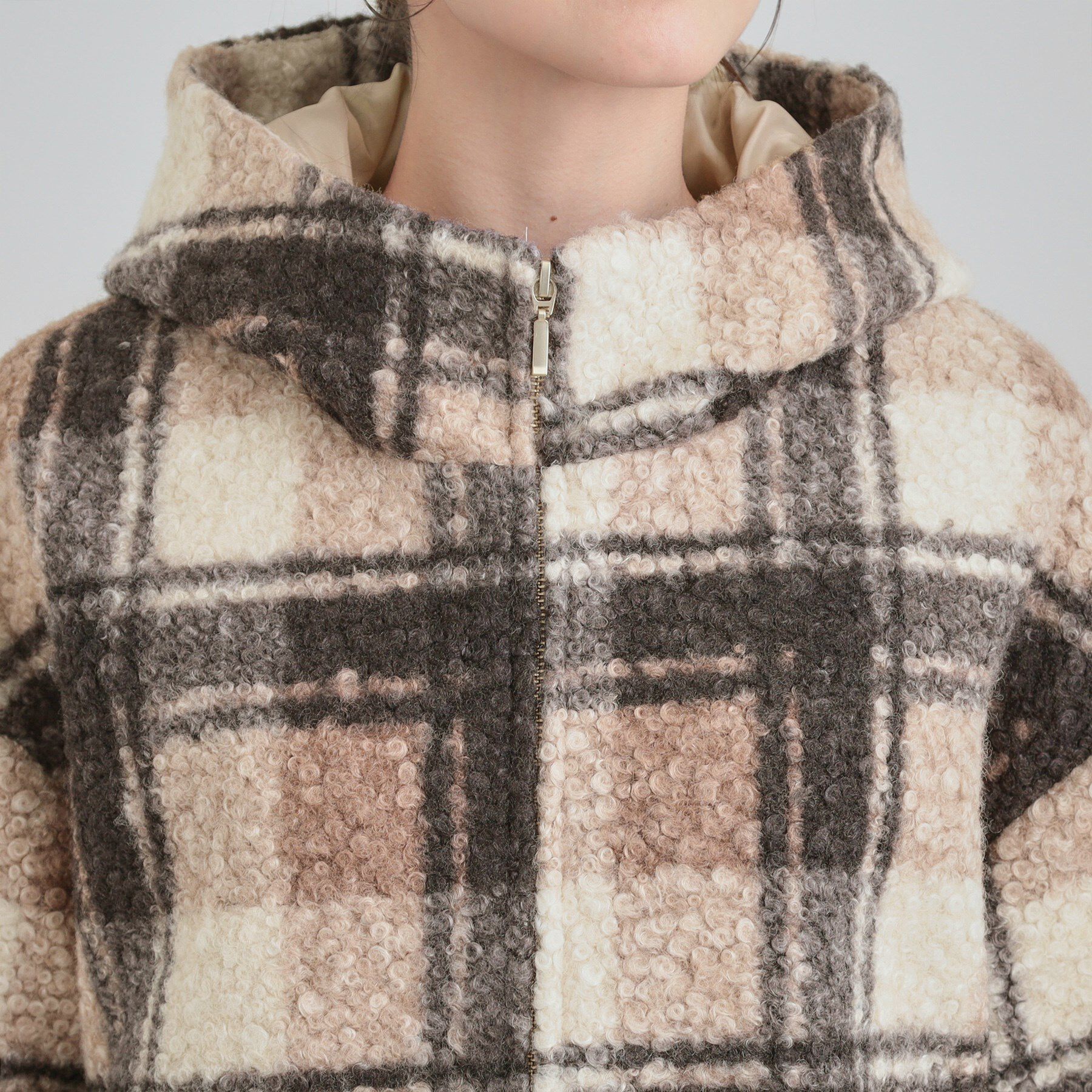 SHOO･LA･RUE「ブークレチェックフードコート」|その他|