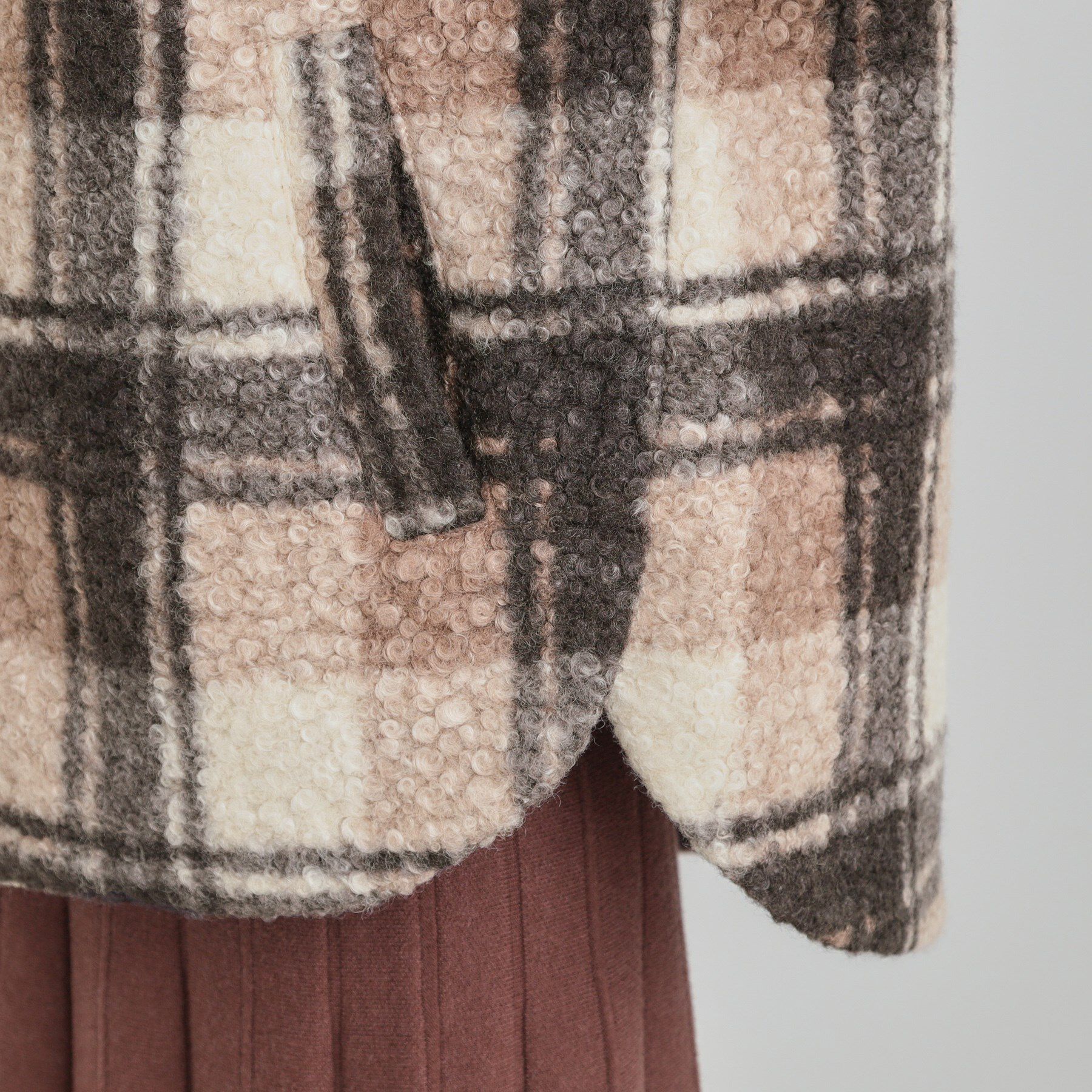 SHOO･LA･RUE「ブークレチェックフードコート」|その他|