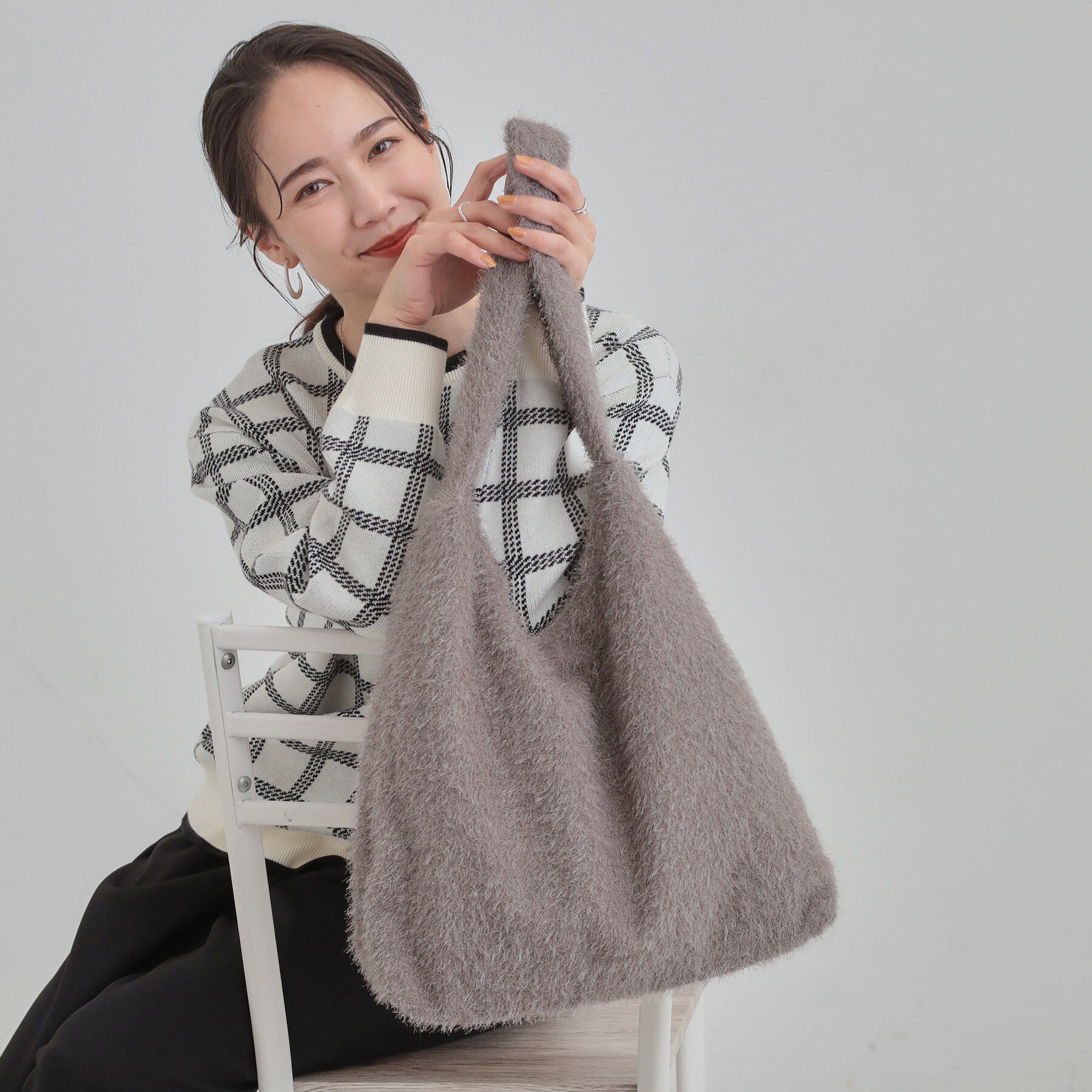 SHOO･LA･RUE「ラメトートバッグ」|トートバッグ|トープ(054)