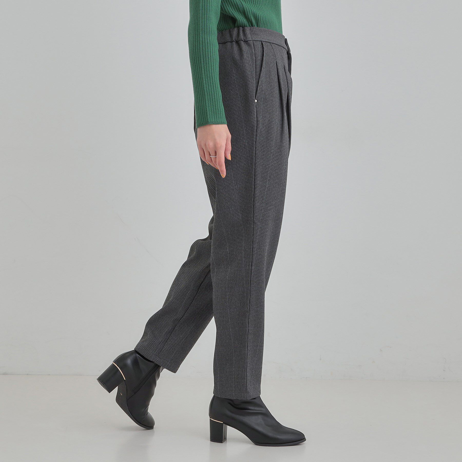 SHOO･LA･RUE「【あったか】ウールフィール 裏起毛テーパードパンツ」|その他|