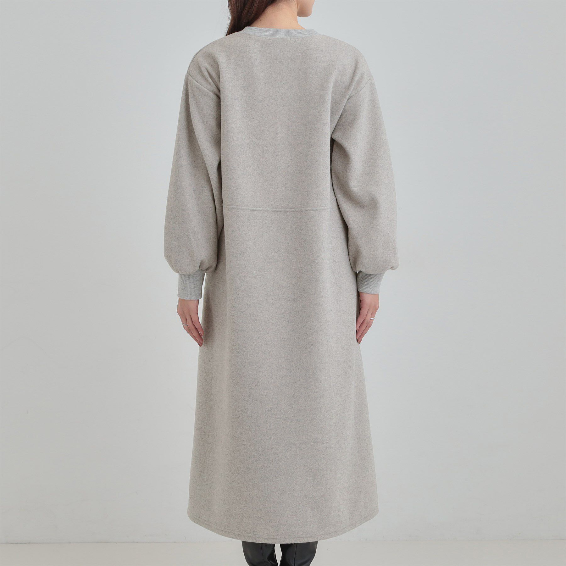 SHOO･LA･RUE「【あったか/S-LL】1枚で着られる Aラインワンピース」|ワンピース|