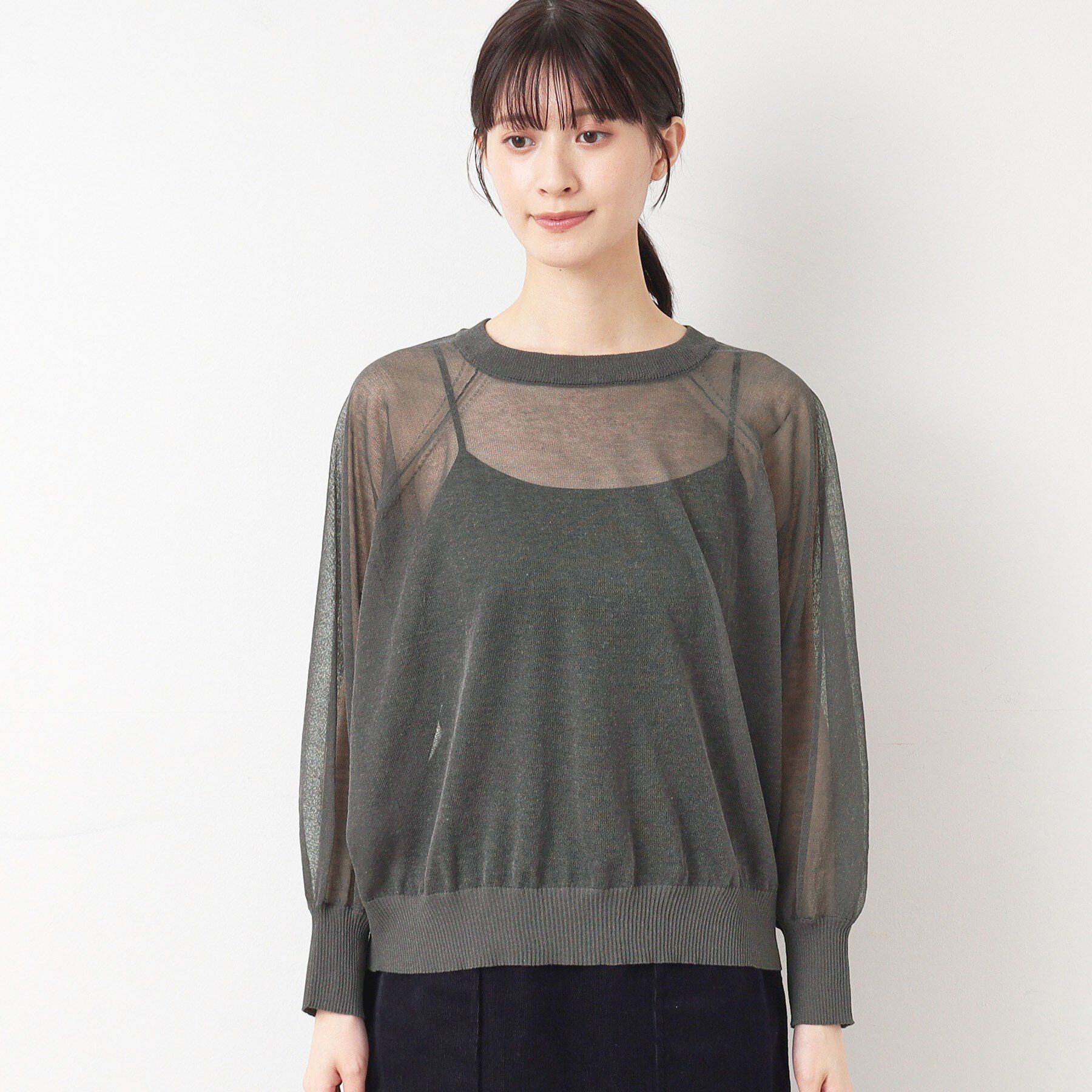 Dessin「【洗える】シースルーニット（XS～L）」|ニット・セーター|