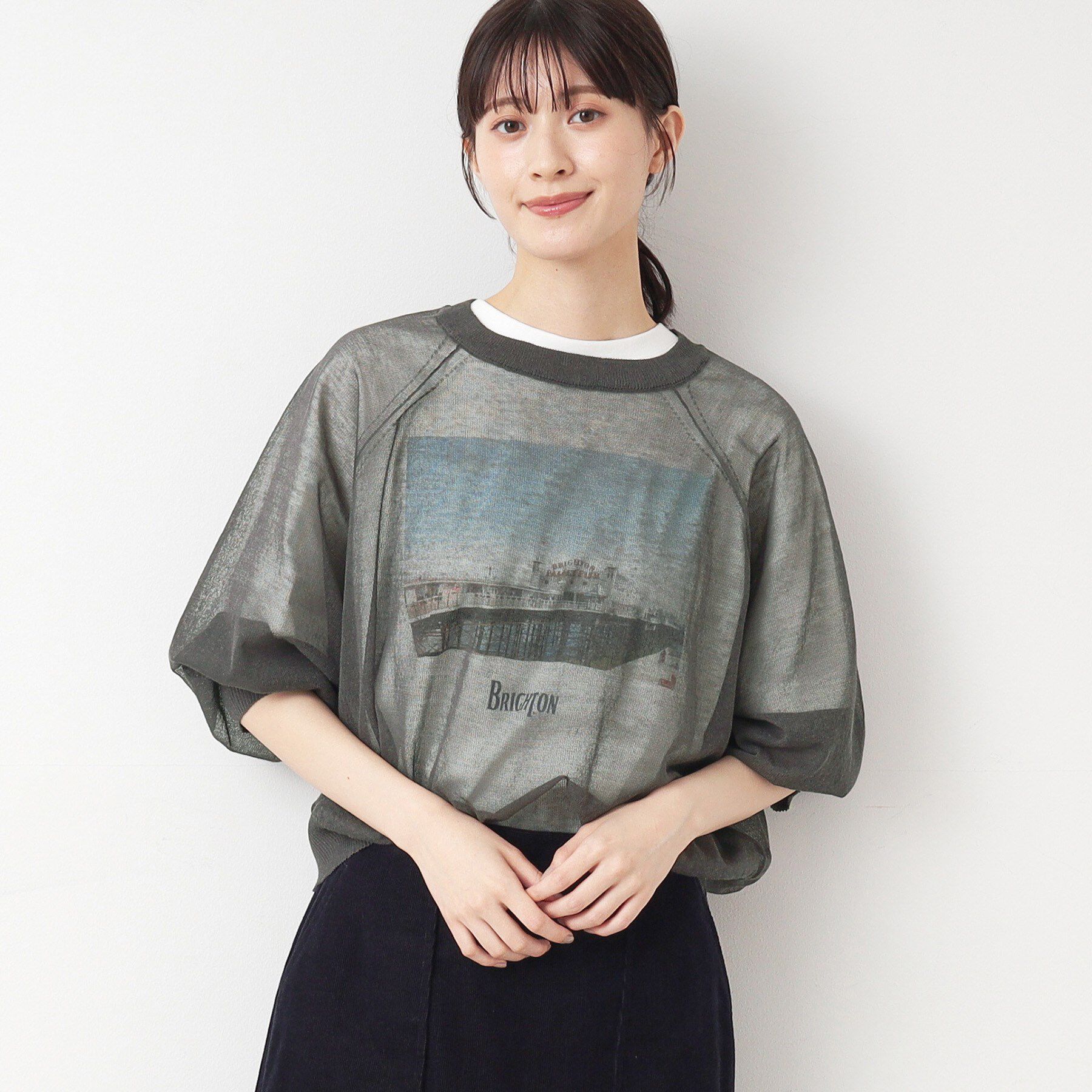 Dessin「【洗える】シースルーニット（XS～L）」|ニット・セーター|