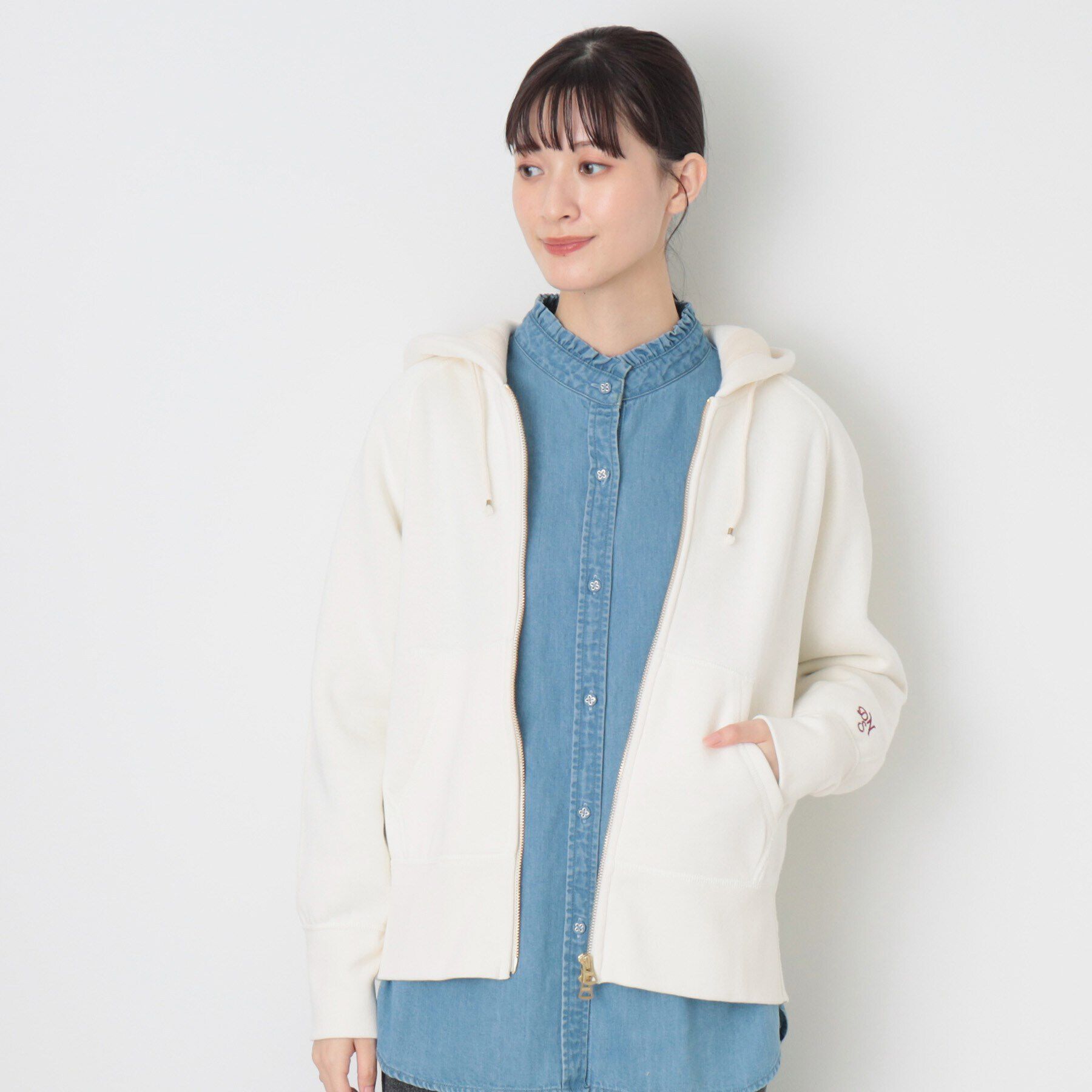 Dessin「【ユニセックス】吊り裏毛パーカ」|パーカー|アイボリー(004)