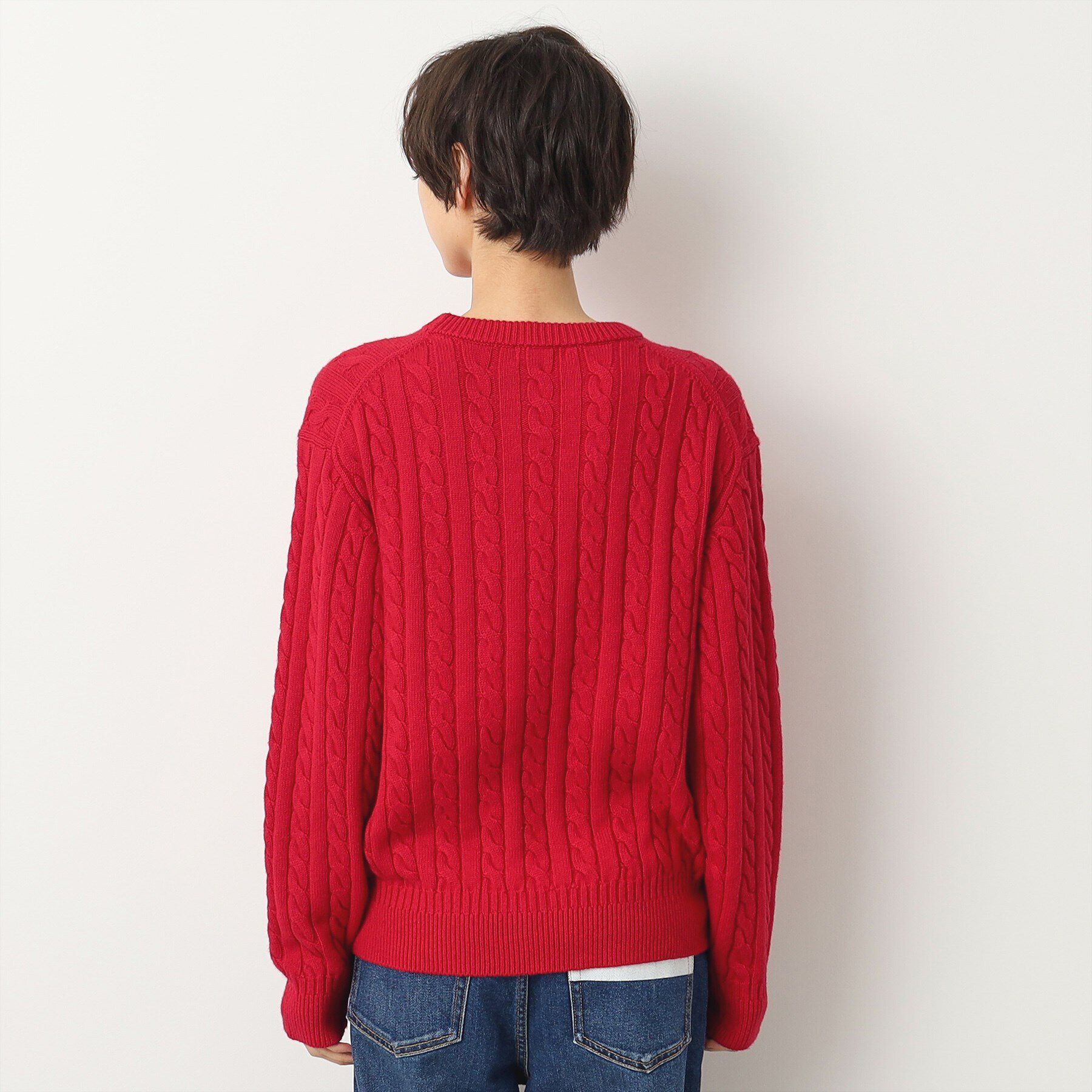 Dessin「【ユニセックス・洗える】ケーブル編みニット」|ニット・セーター|