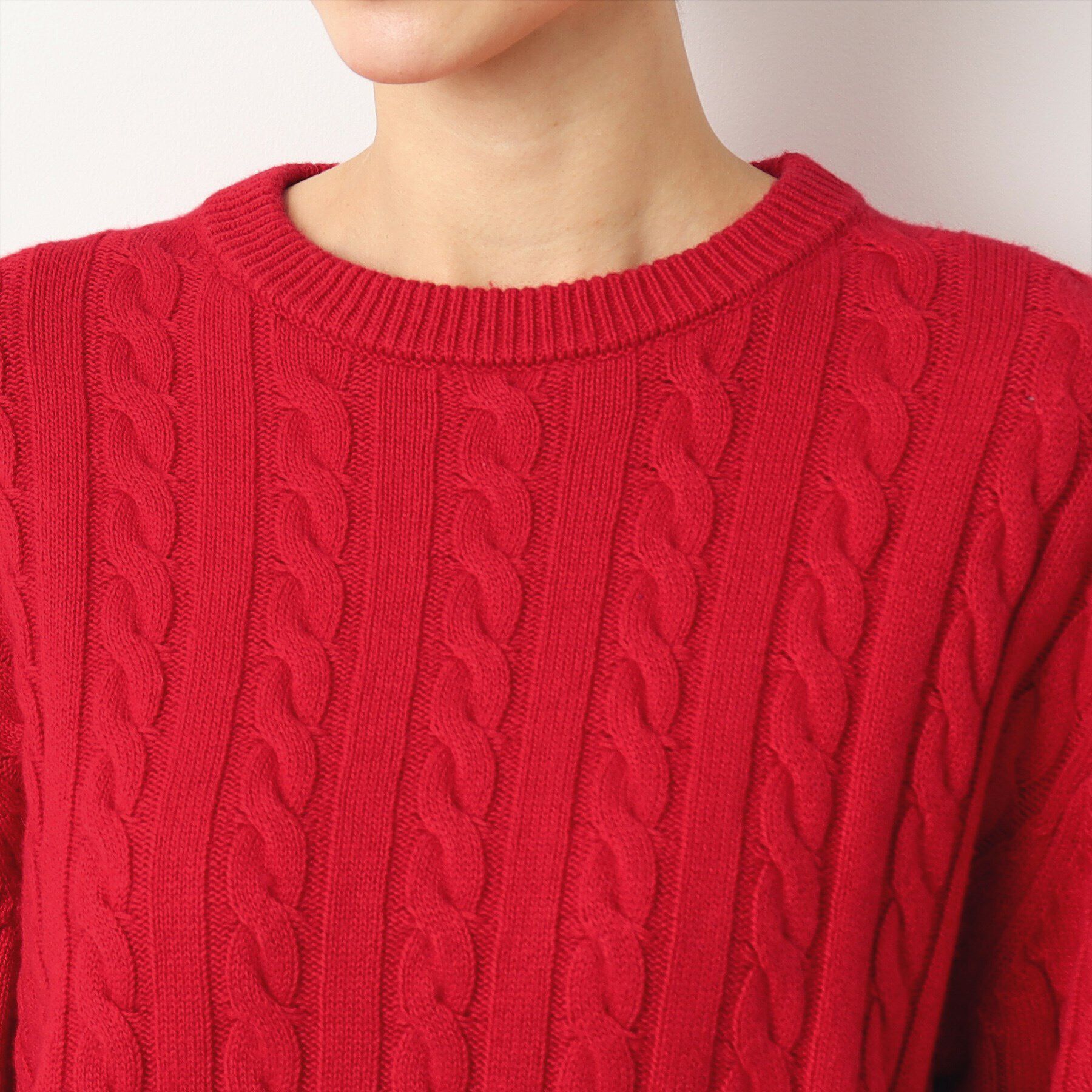 Dessin「【ユニセックス・洗える】ケーブル編みニット」|ニット・セーター|