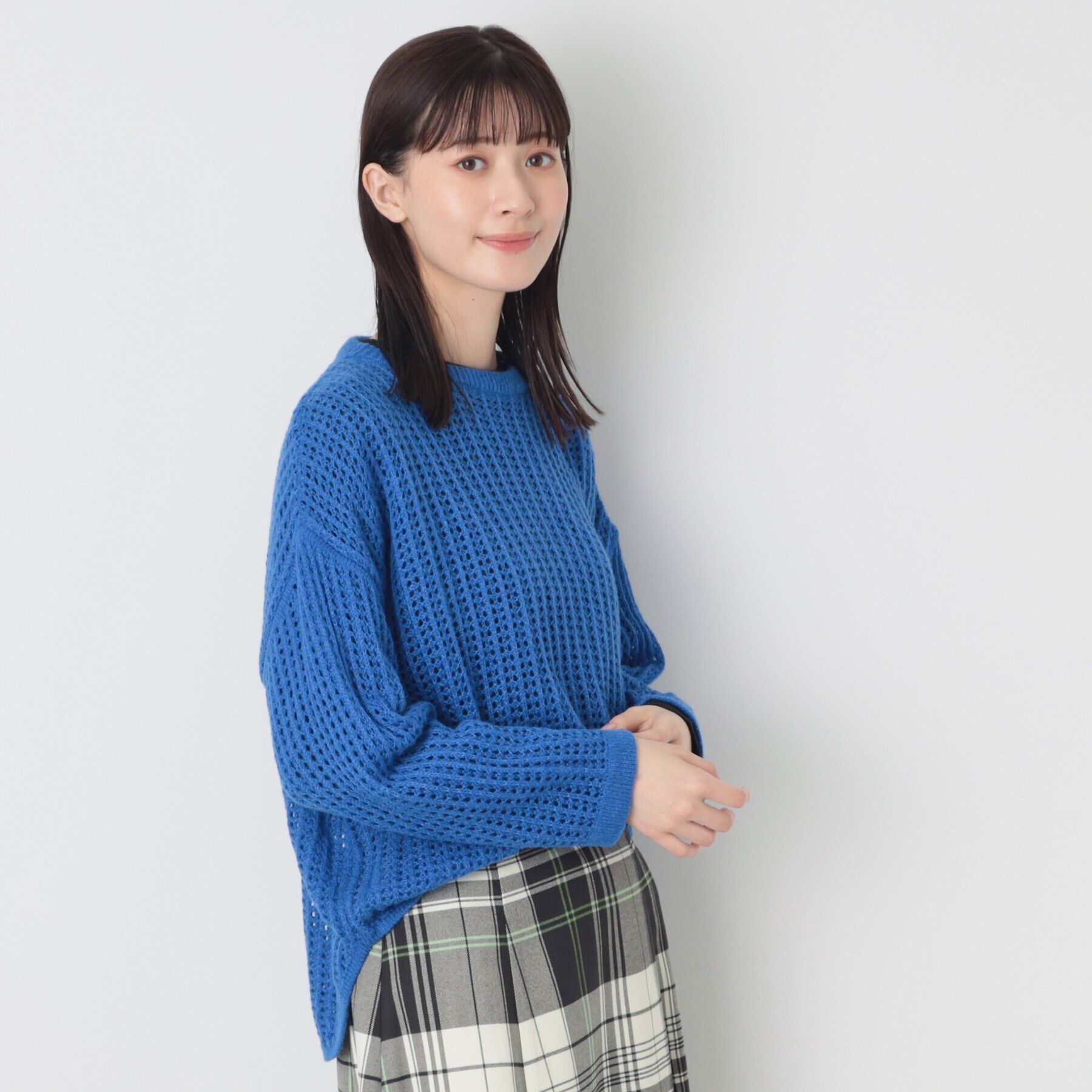 Dessin「【洗える】ウールブレンドメッシュニット」|ニット・セーター|