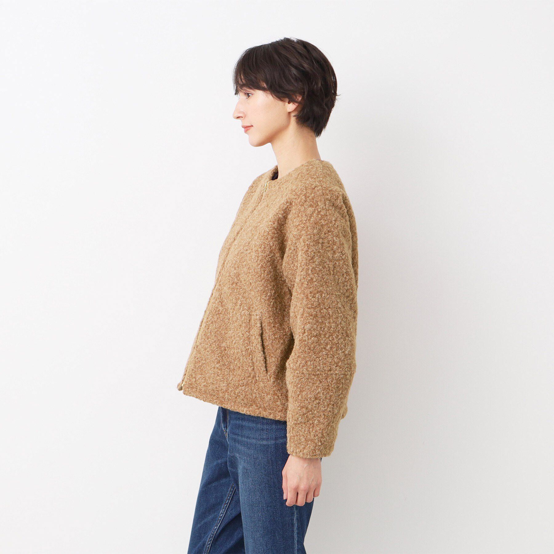 Dessin「フライス編みナッピングブルゾン」|ブルゾン・スタジャン|