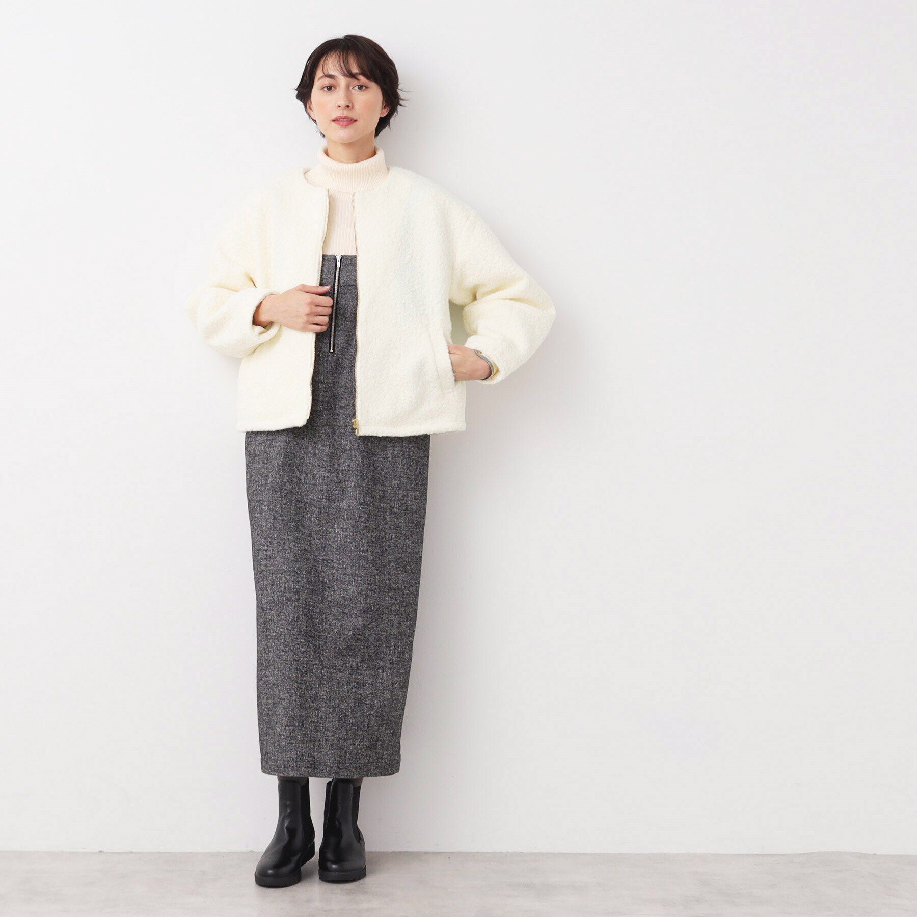 Dessin「フライス編みナッピングブルゾン」|ブルゾン・スタジャン|