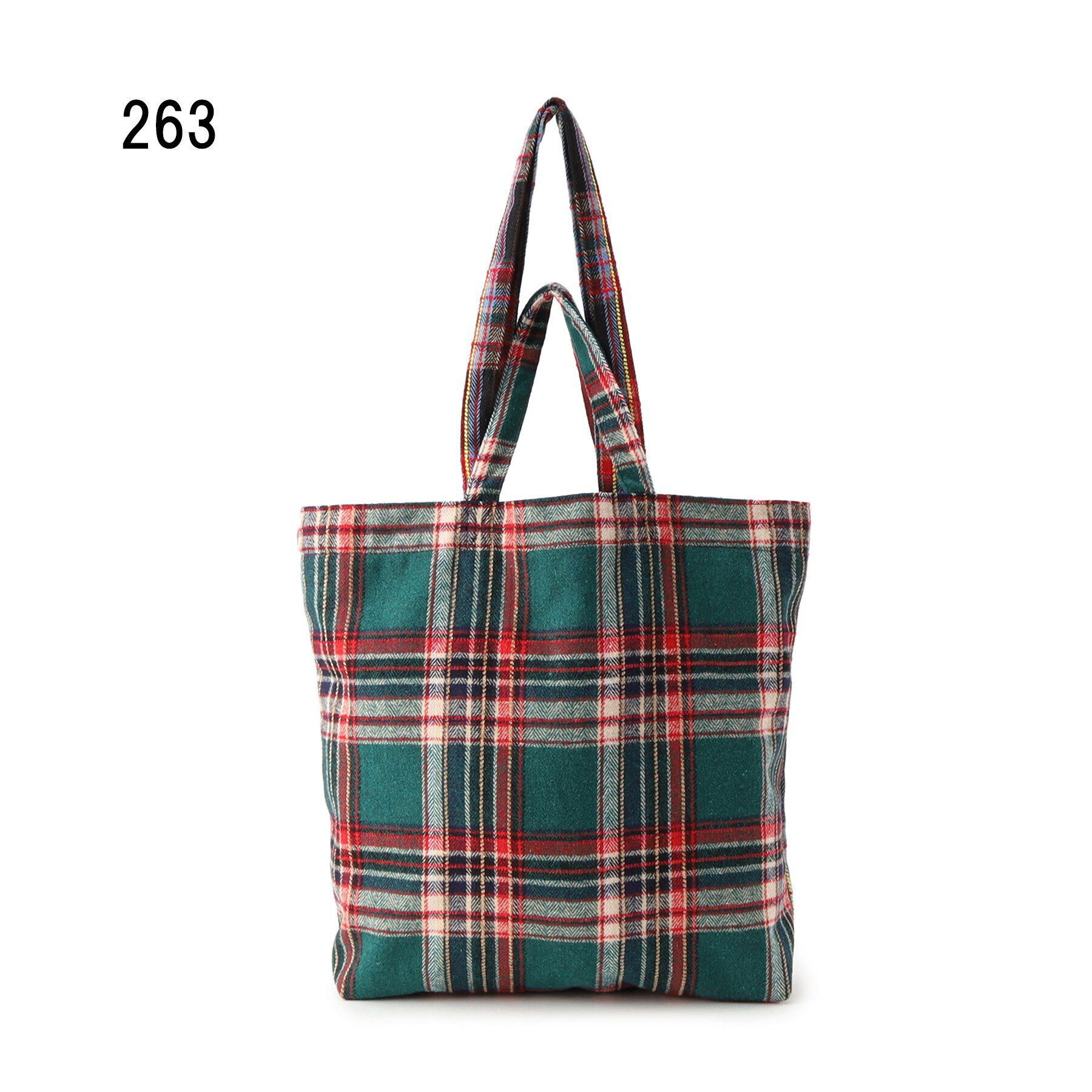 Dessin「【軽量・2WAY・A4サイズ可】刺繍チェックトート」|トートバッグ|