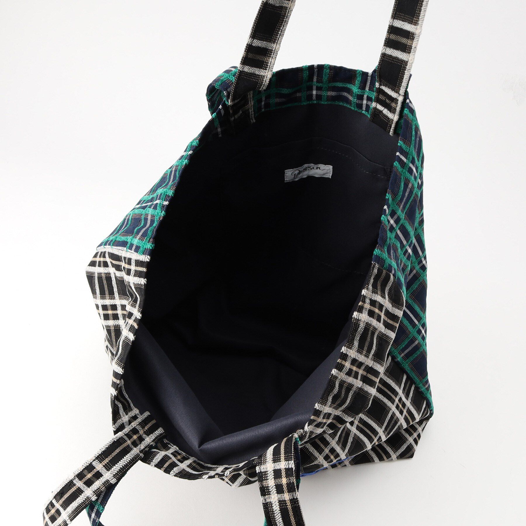 Dessin「【軽量・2WAY・A4サイズ可】刺繍チェックトート」|トートバッグ|