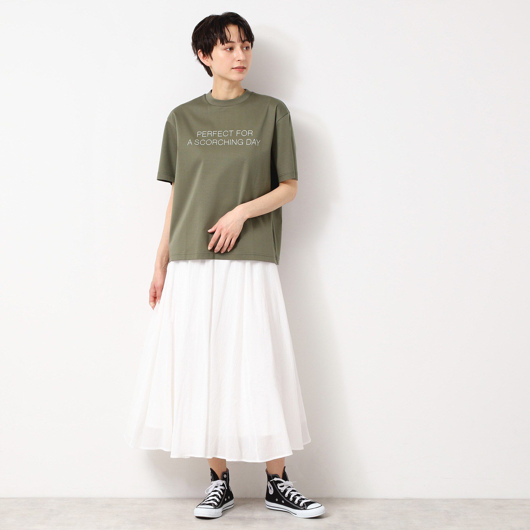 Dessin「【ユニセックス／抗菌防臭／洗える】コットンロゴTシャツ」|Tシャツ・カットソー|