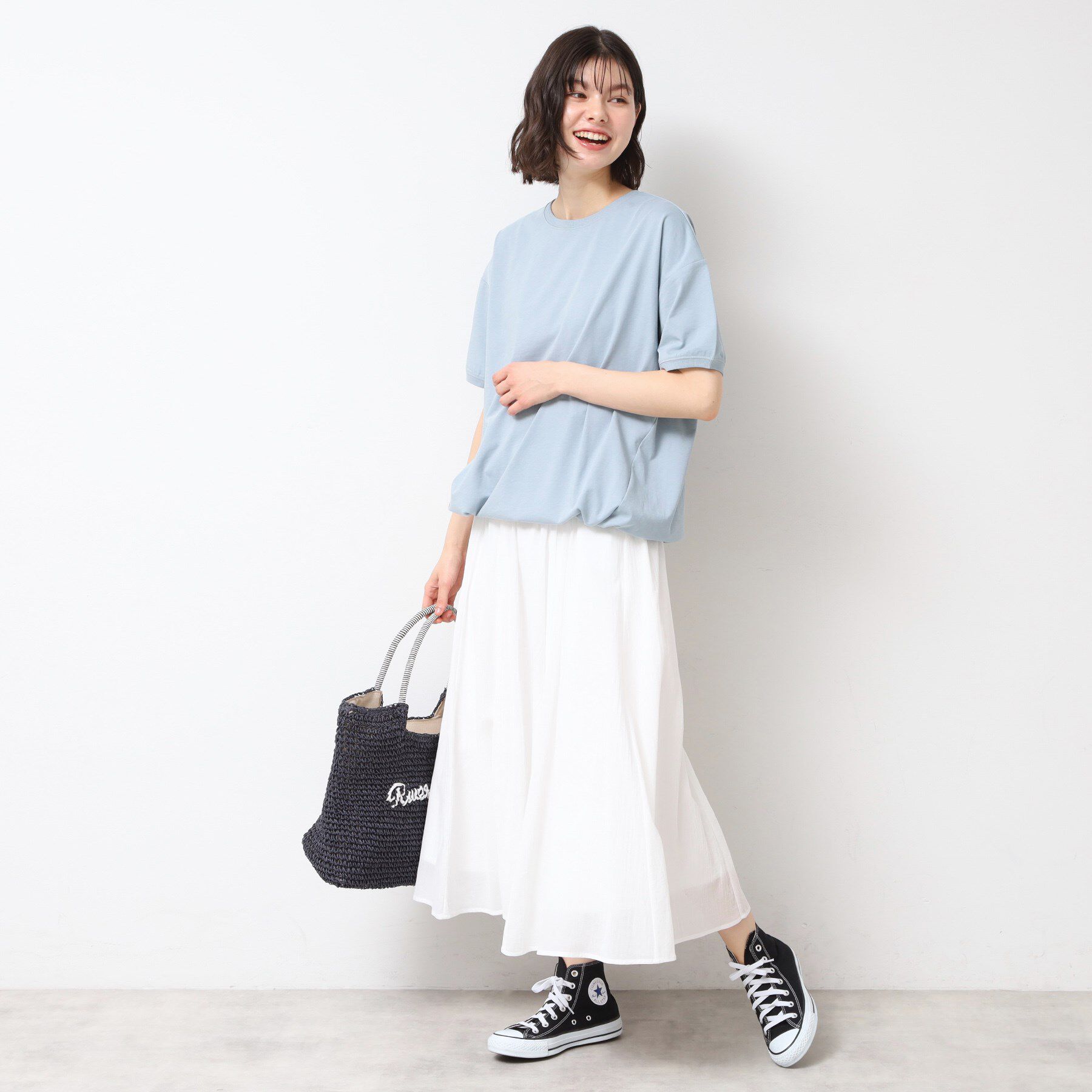 Dessin「【二の腕カバー/接触冷感/UV】ドローコードカットソー（XS～L）」|Tシャツ・カットソー|