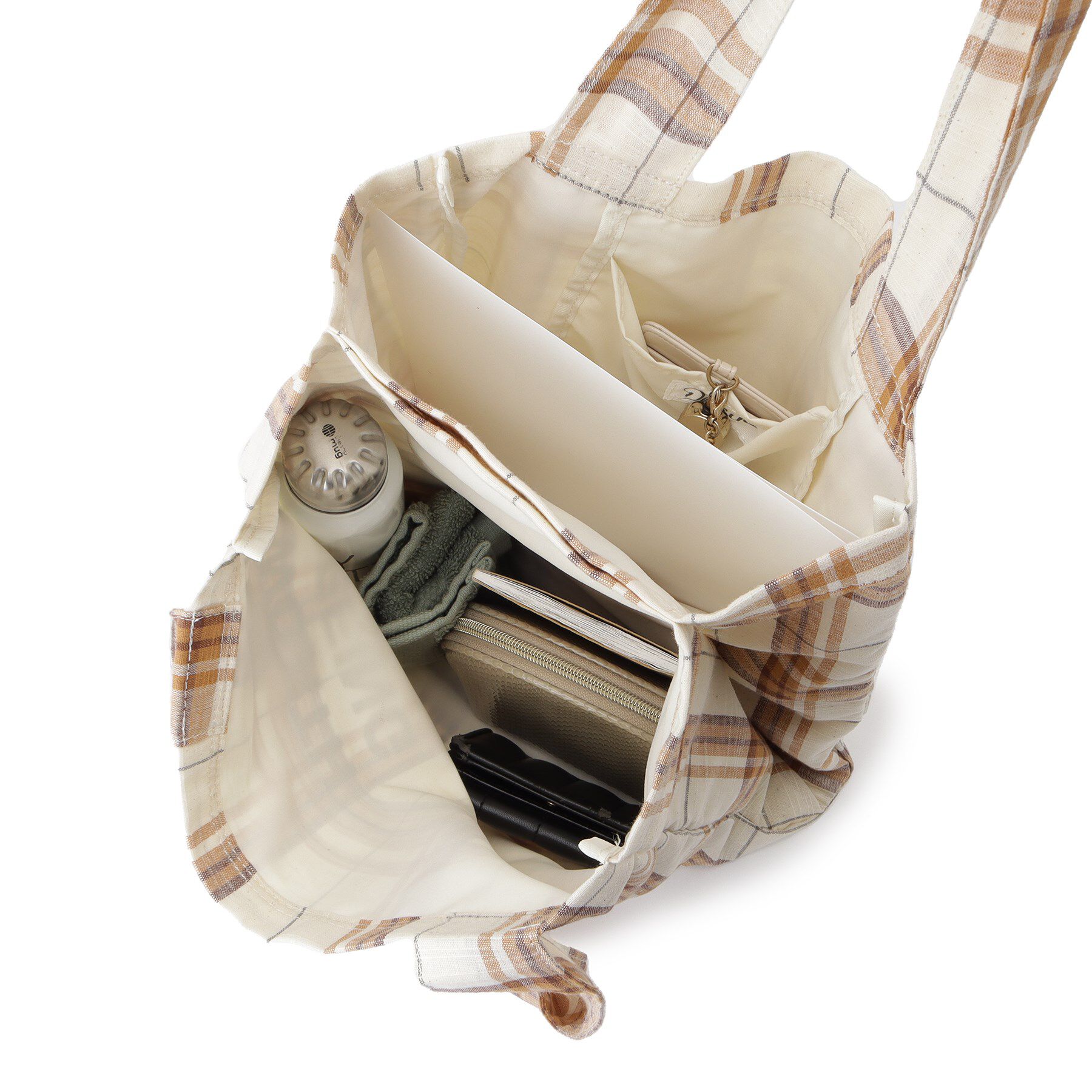 Dessin「【A4収納可・軽量】チェックトート」|トートバッグ|