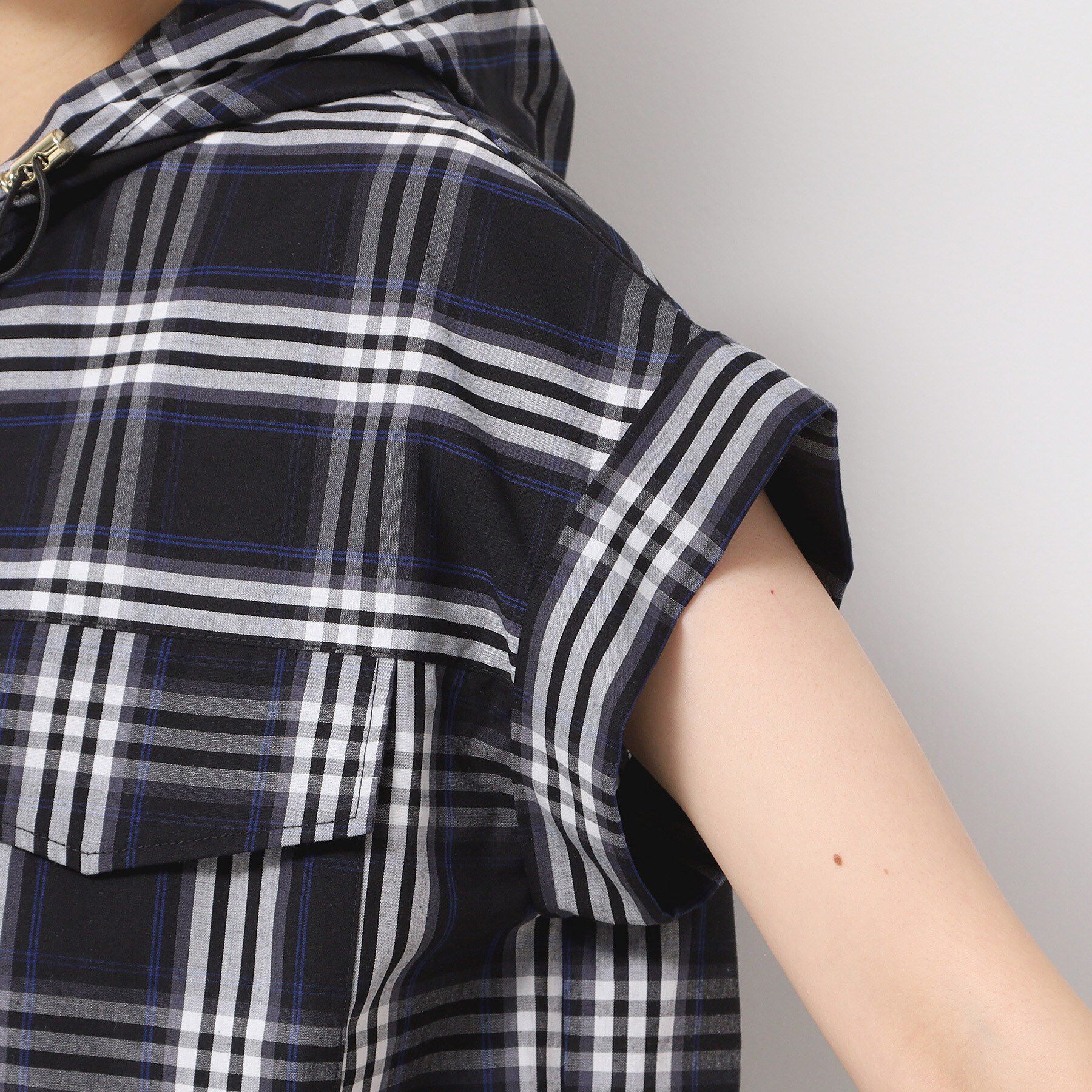 Dessin「【洗える】ハーフジップフーディーシャツ」|シャツ・ブラウス|