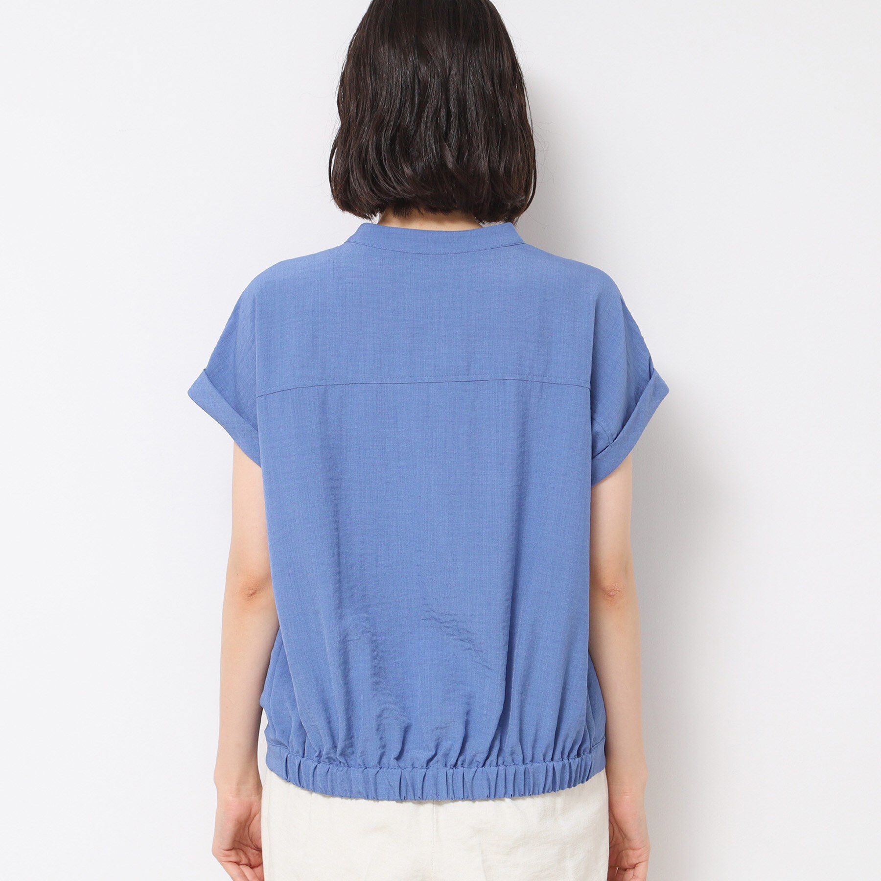 Dessin「【洗える】フレンチスリーブスキッパーシャツ（XS～L）」|シャツ・ブラウス|