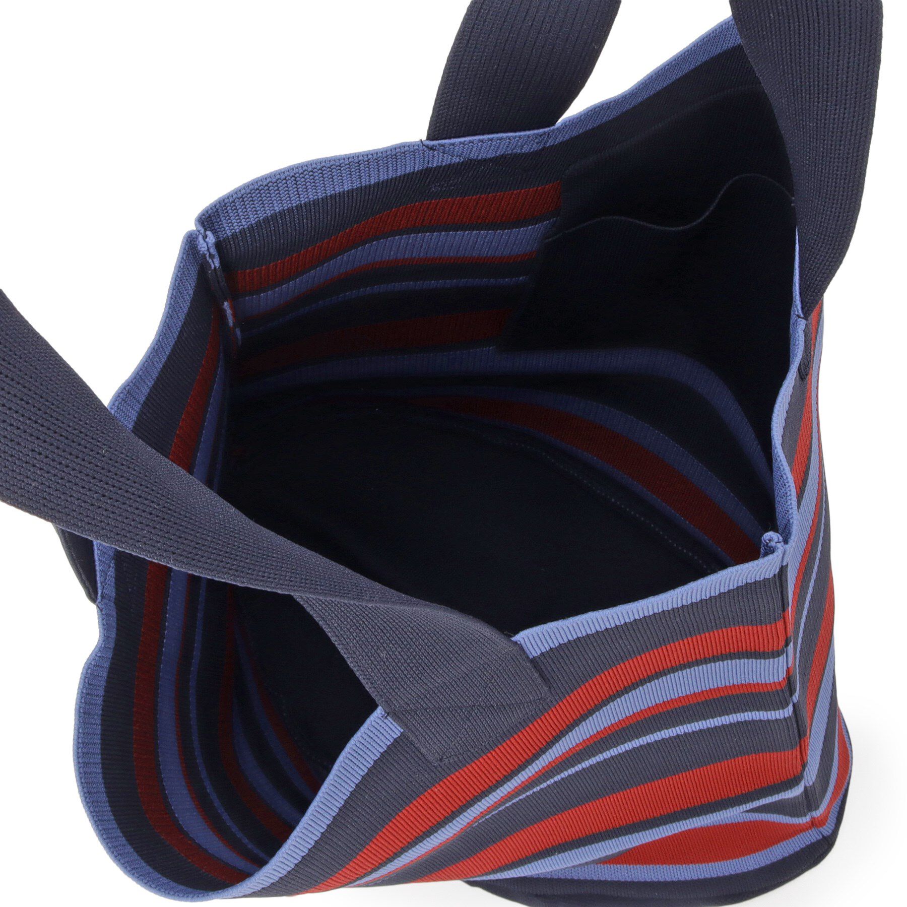 Dessin「【マシンウォッシャブル・A4収納可】ランダムボーダーニットBAG」|トートバッグ|