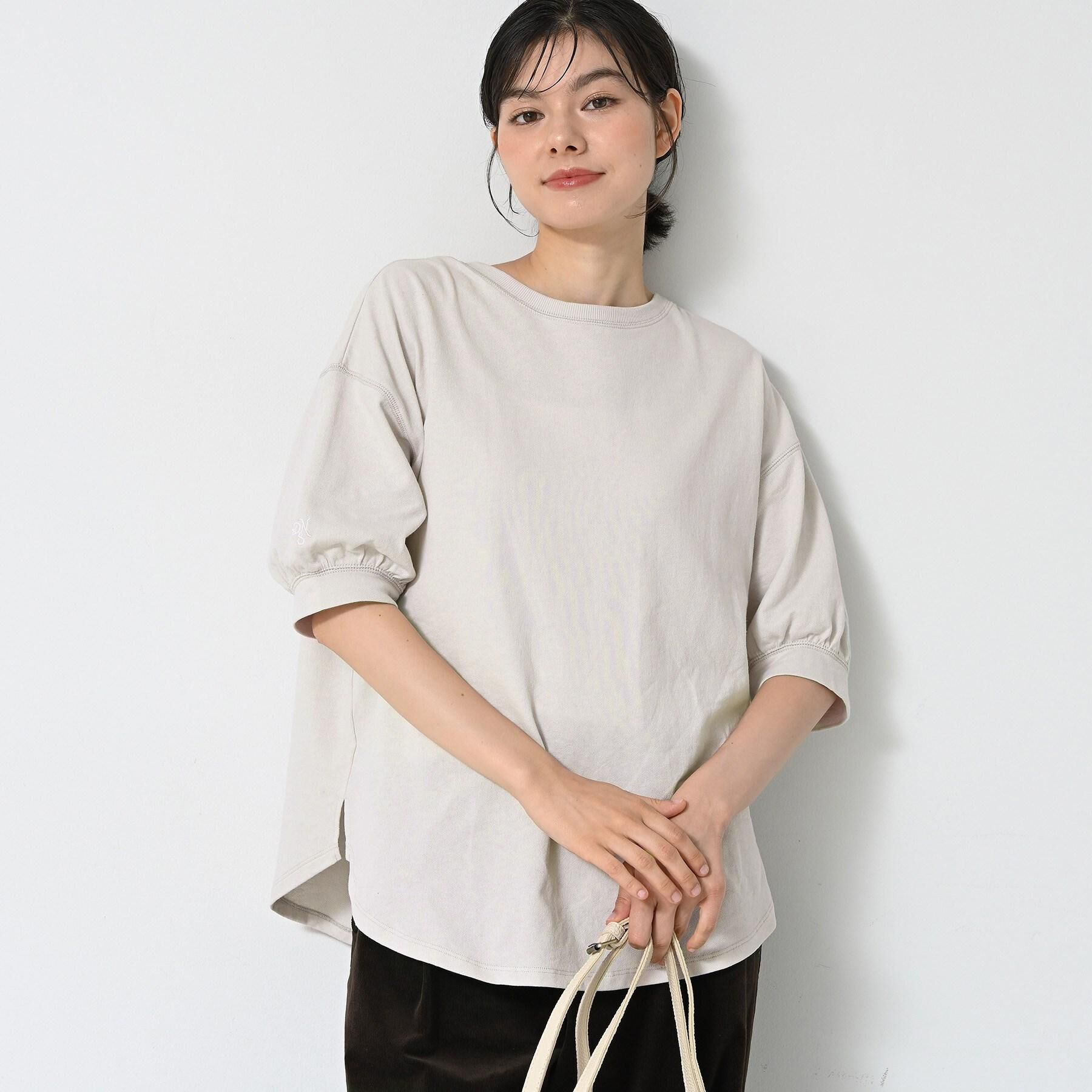 Dessin「【360度可愛い/前後2WAY/洗える】ライトコットンヘンリーカットソー」|Tシャツ・カットソー|