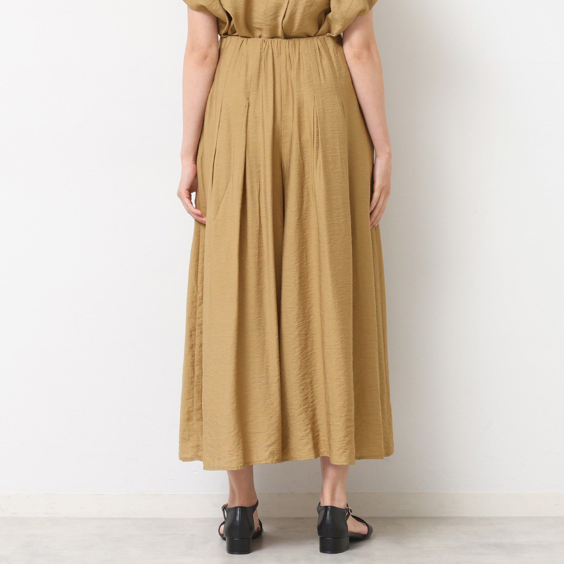 Dessin「【セットアップ可/ウエストゴム/洗える】ドレープワイドパンツ」|その他|