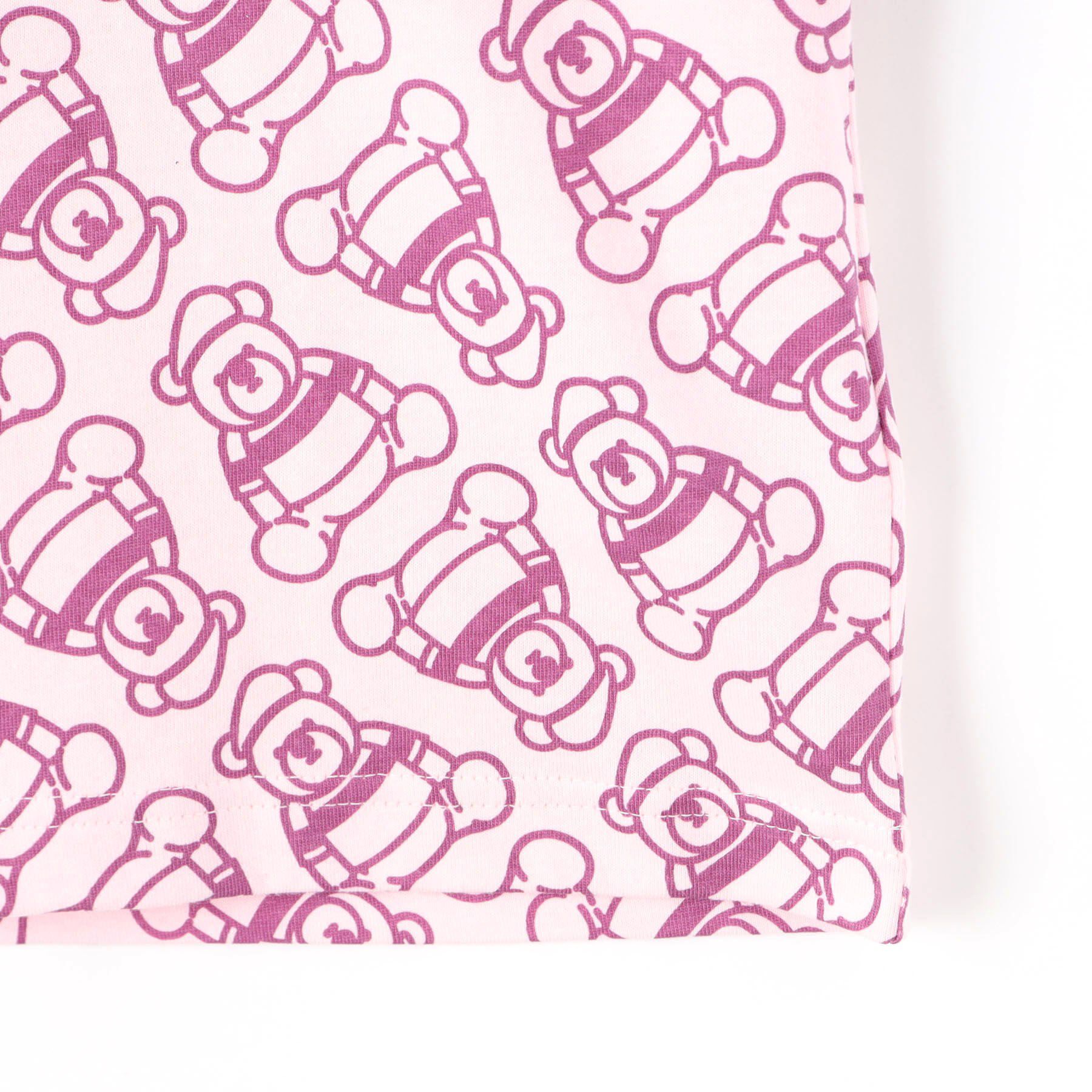 Dessin「【洗える・リンクコーデ】Deddy刺繍入り オーガニックコットンTシャツ」|Tシャツ・カットソー|