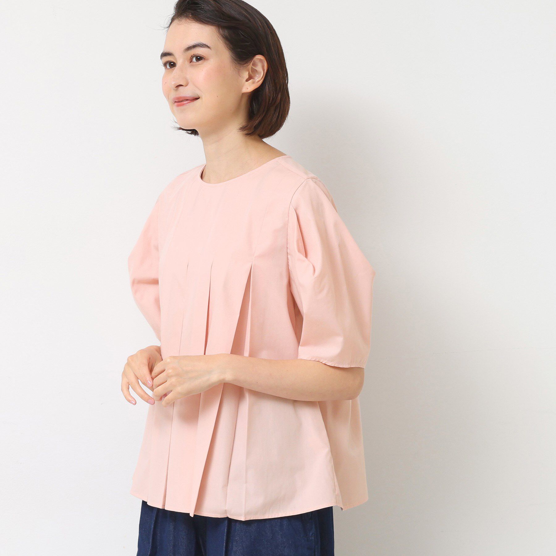 Dessin「【洗える】タックデザインブラウス」|シャツ・ブラウス|