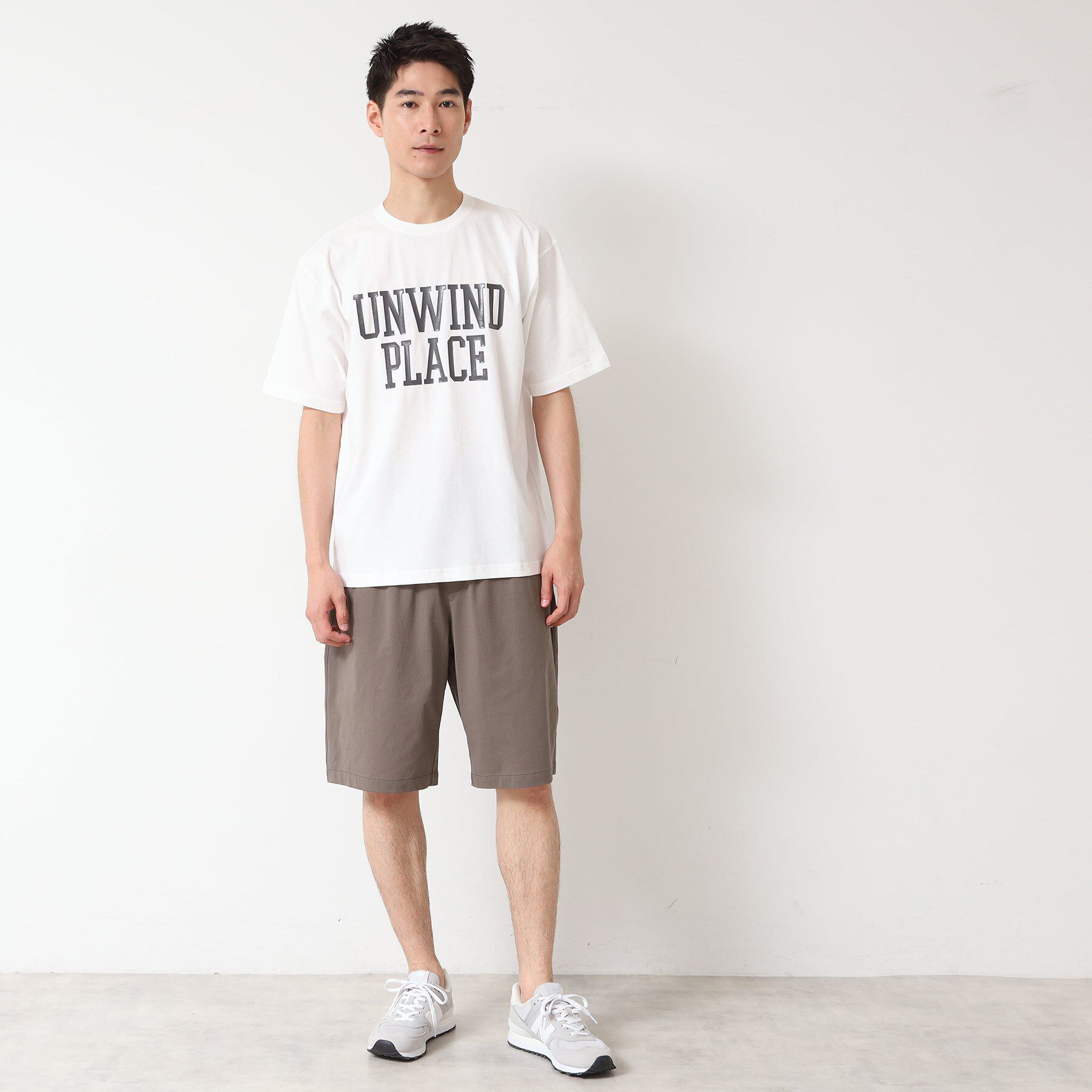 Dessin「【洗える】オーガニックコットン ロゴプリントTシャツ」|Tシャツ・カットソー|