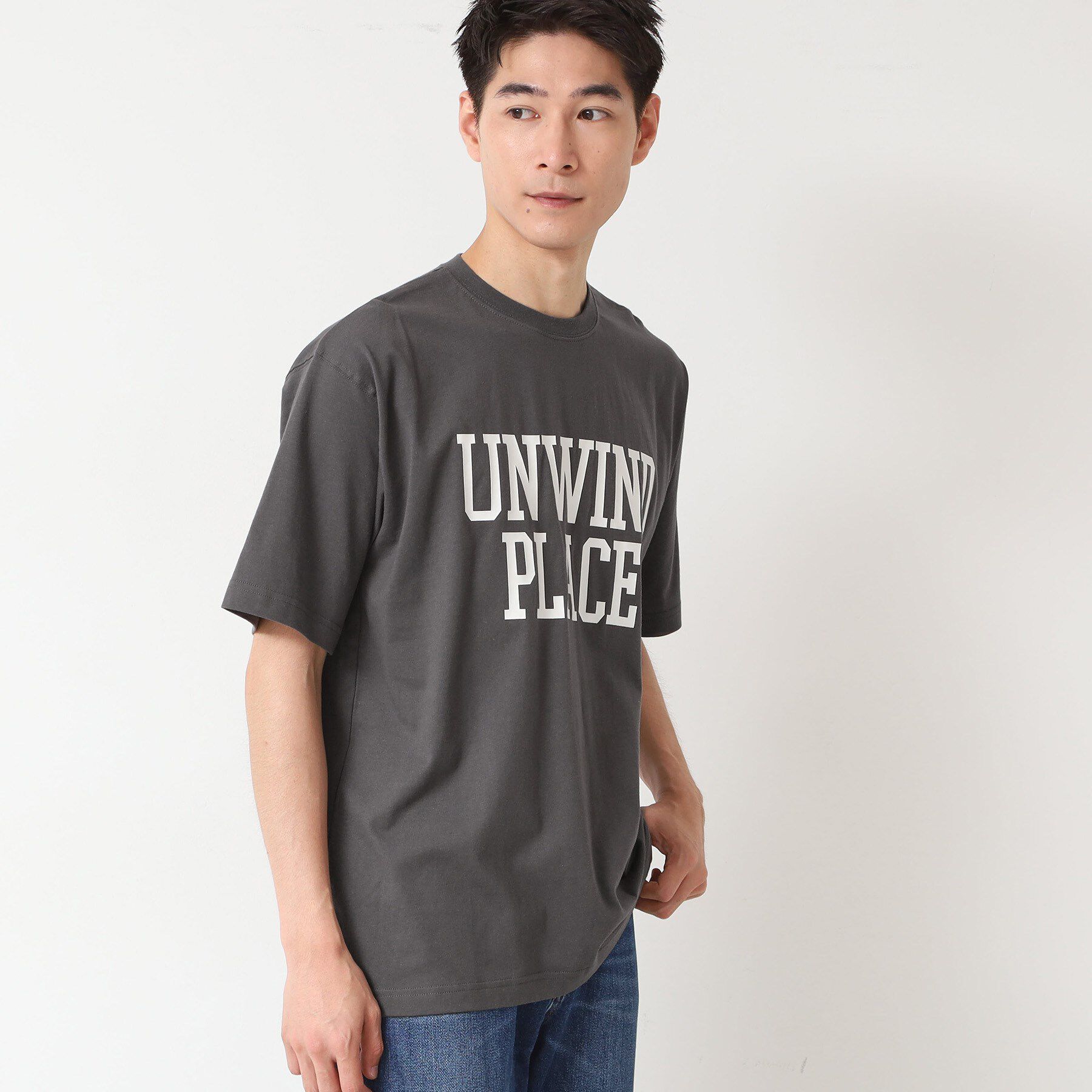 Dessin「【洗える】オーガニックコットン ロゴプリントTシャツ」|Tシャツ・カットソー|