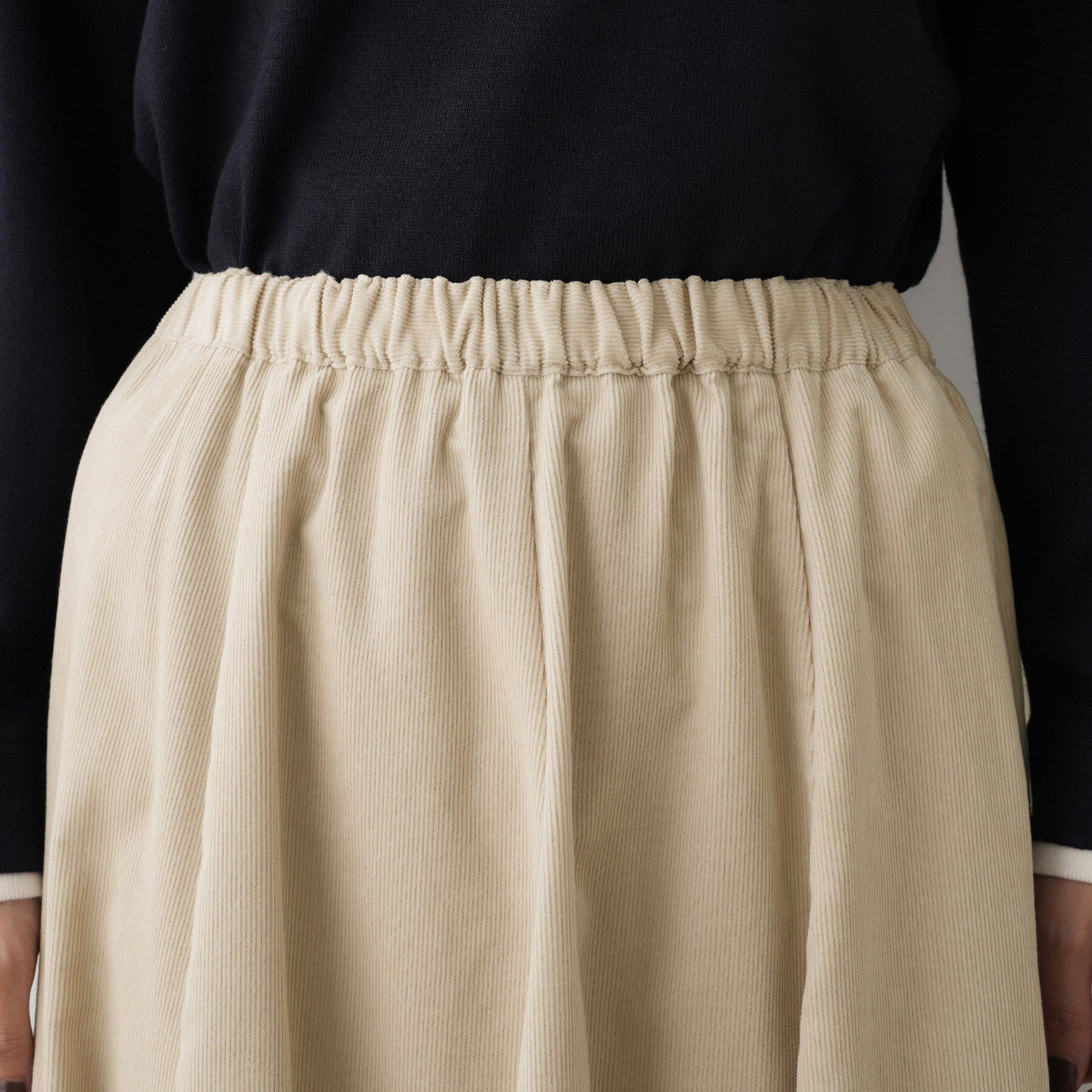 Dessin「【洗える】コーデュロイフレアスカート」|スカート|