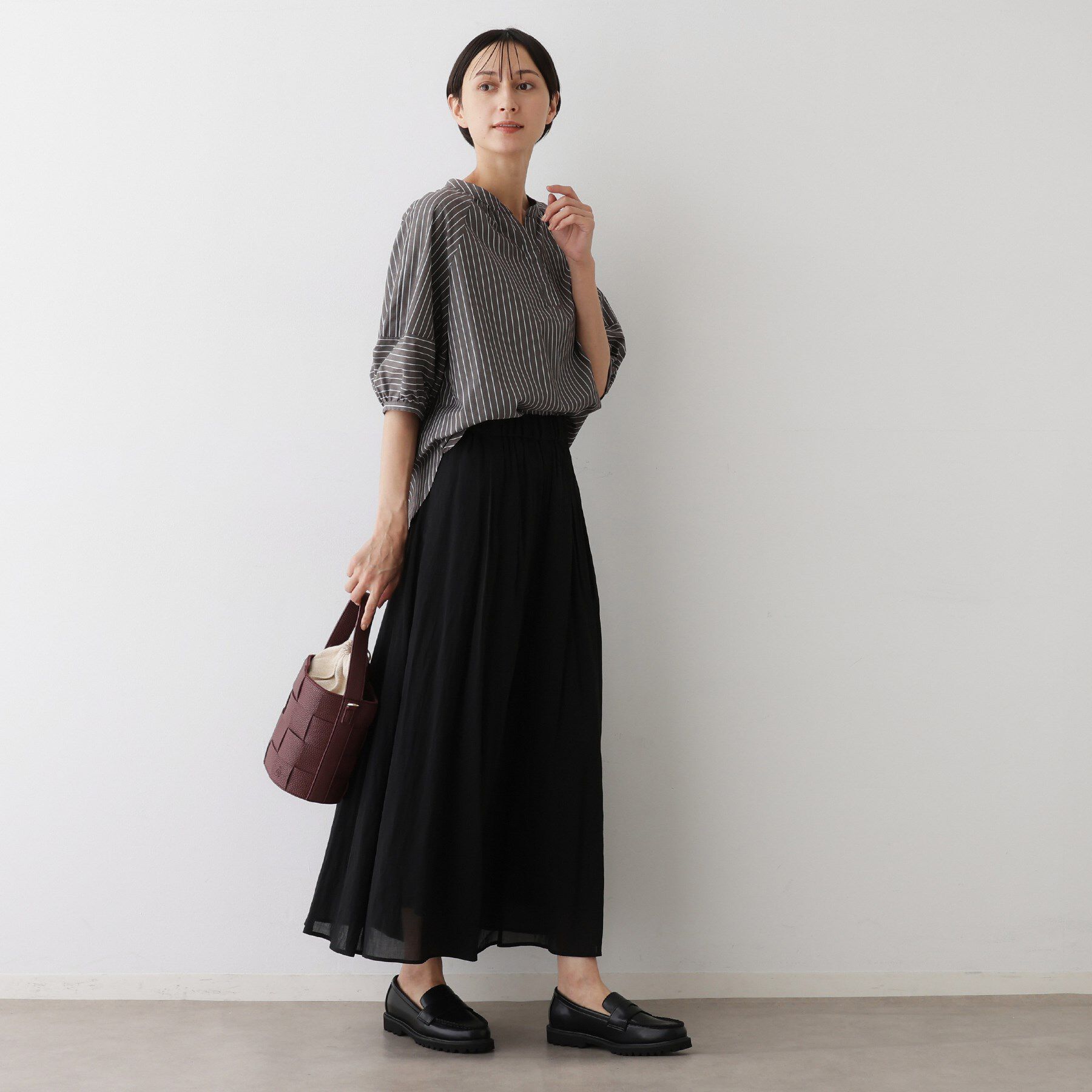 Dessin「【ウエストゴム/洗える】シアーエアリーパンツ」|その他|