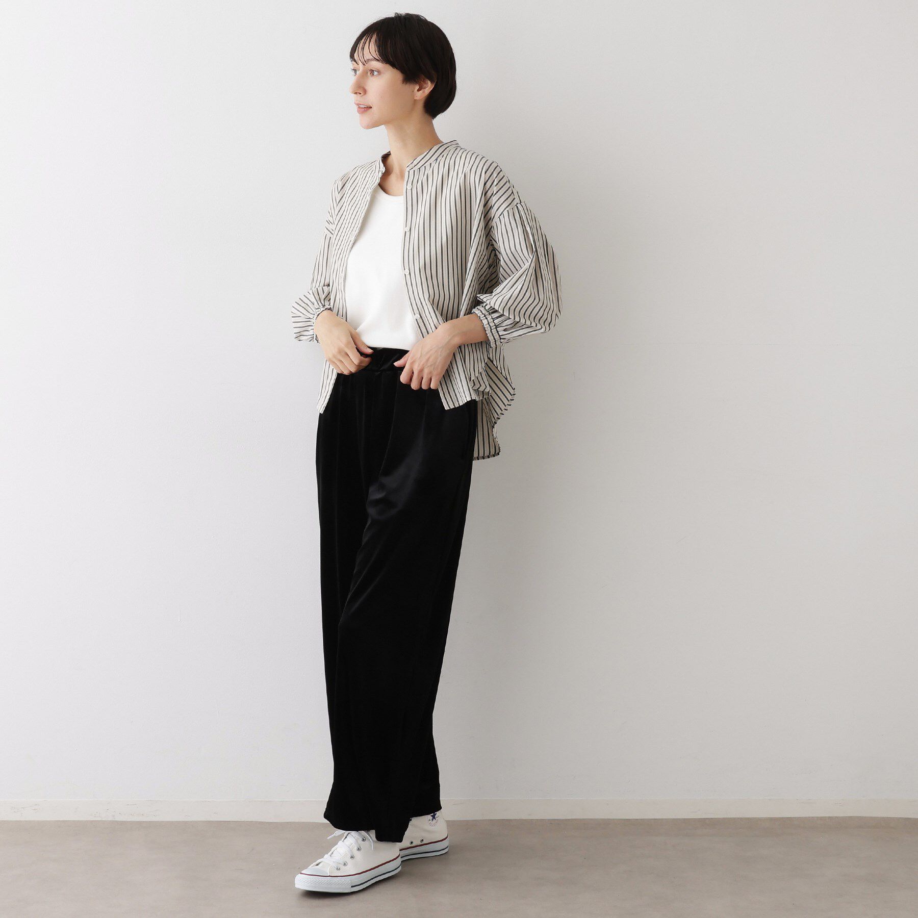 Dessin「【ウエストゴム/洗える】ベロアイージーパンツ」|その他|