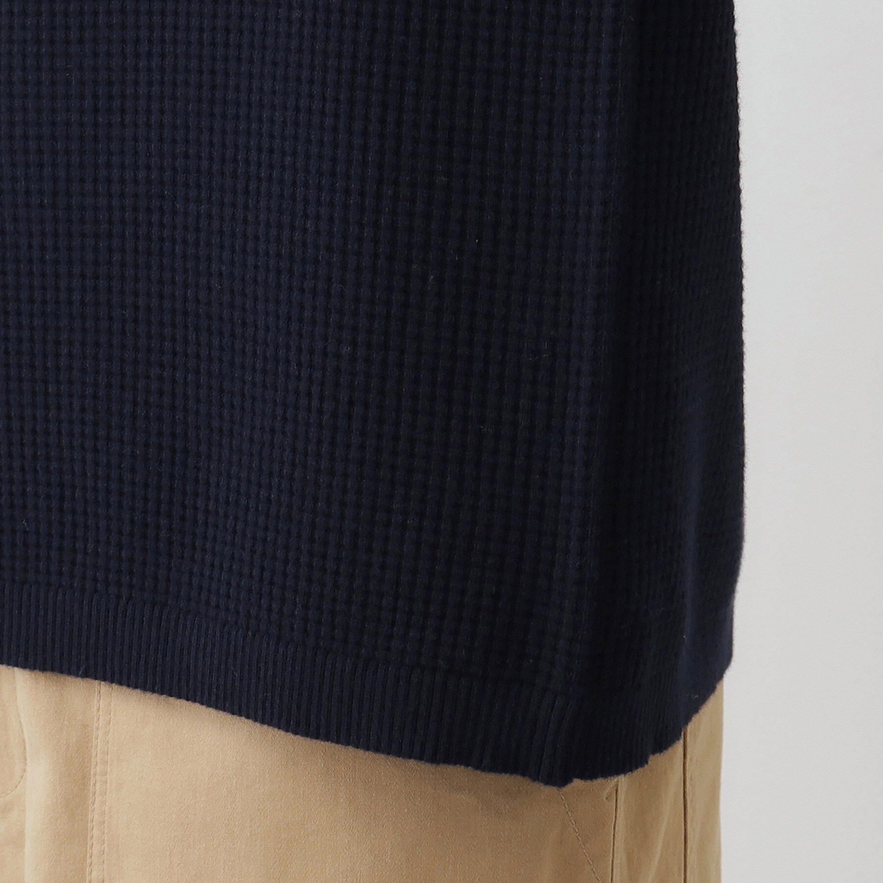 Dessin「【洗える】コットンカシミヤワッフルプルオーバー」|ニット・セーター|