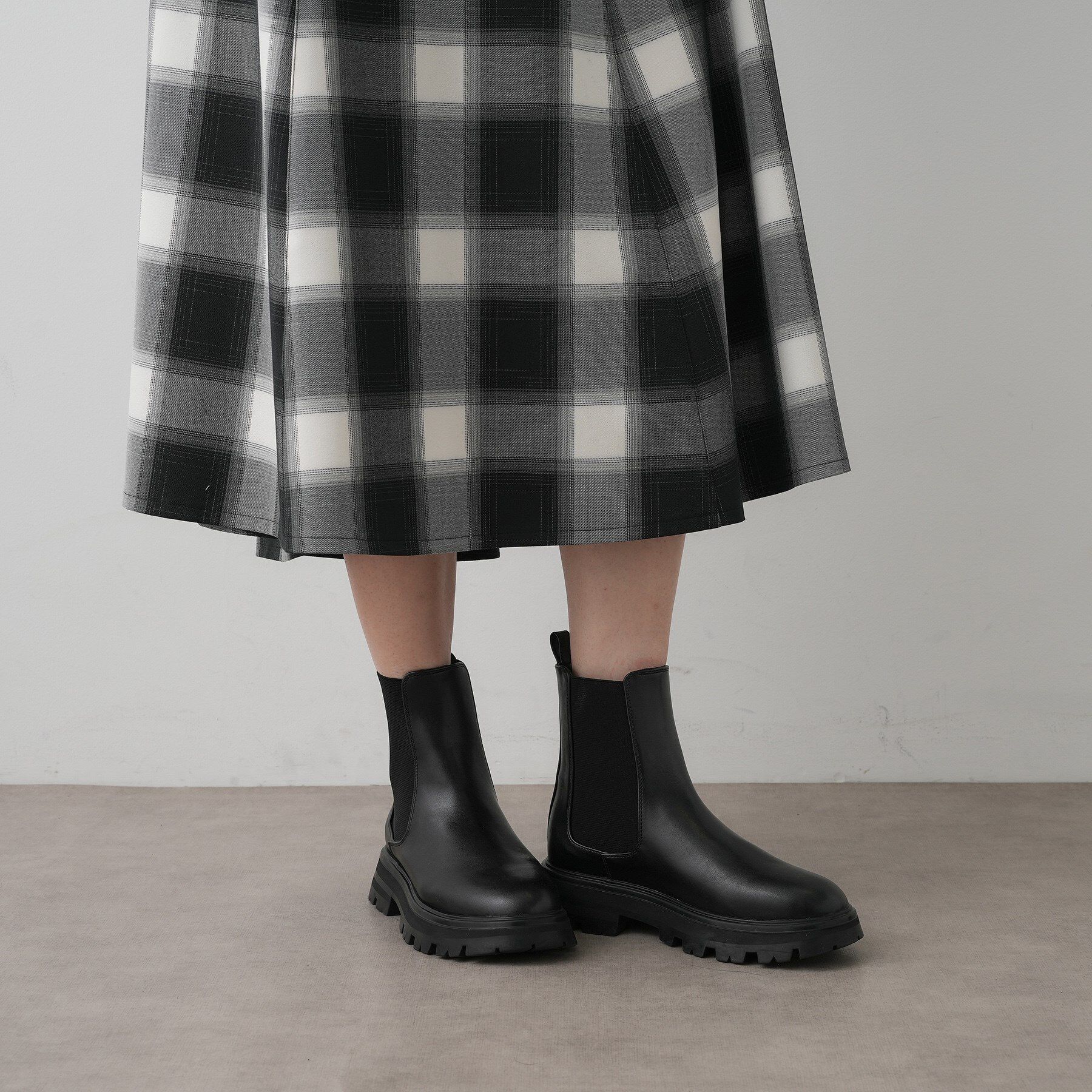 Dessin「ボリュームソールサイドゴアブーツ」|ショートブーツ|