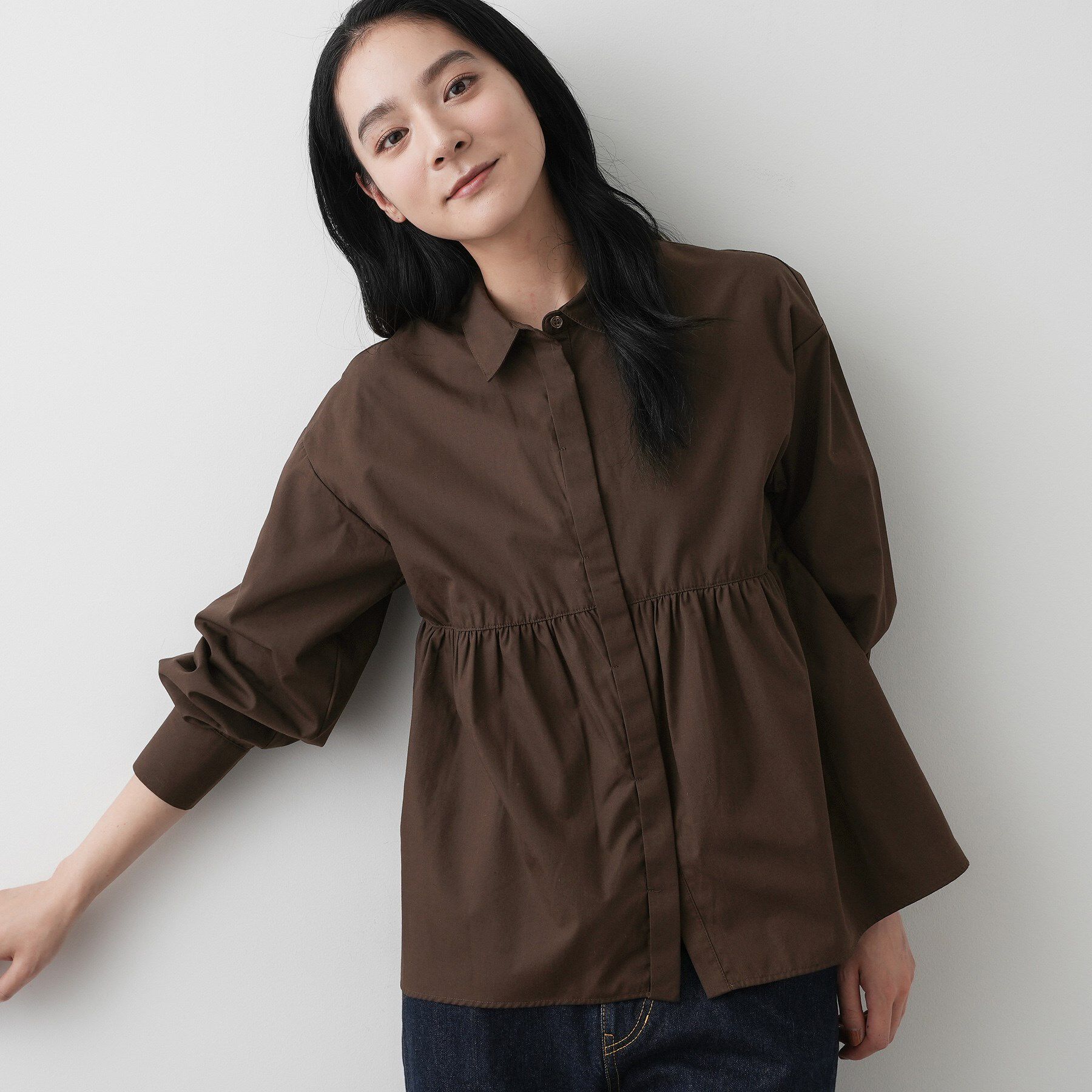 Dessin「【洗える】ペプラムブラウス」|シャツ・ブラウス|