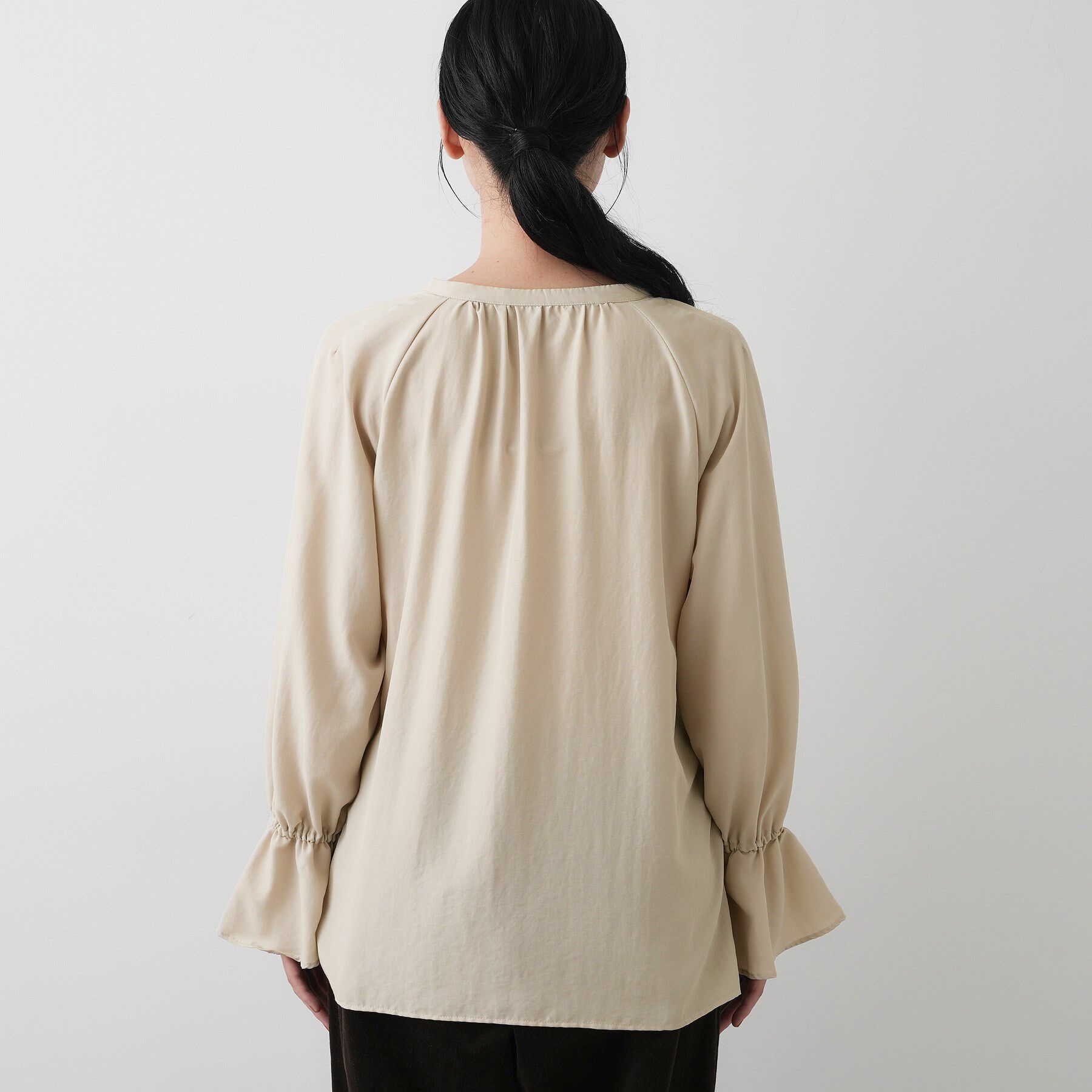 Dessin「【洗える】フィブリルフリルブラウス」|シャツ・ブラウス|