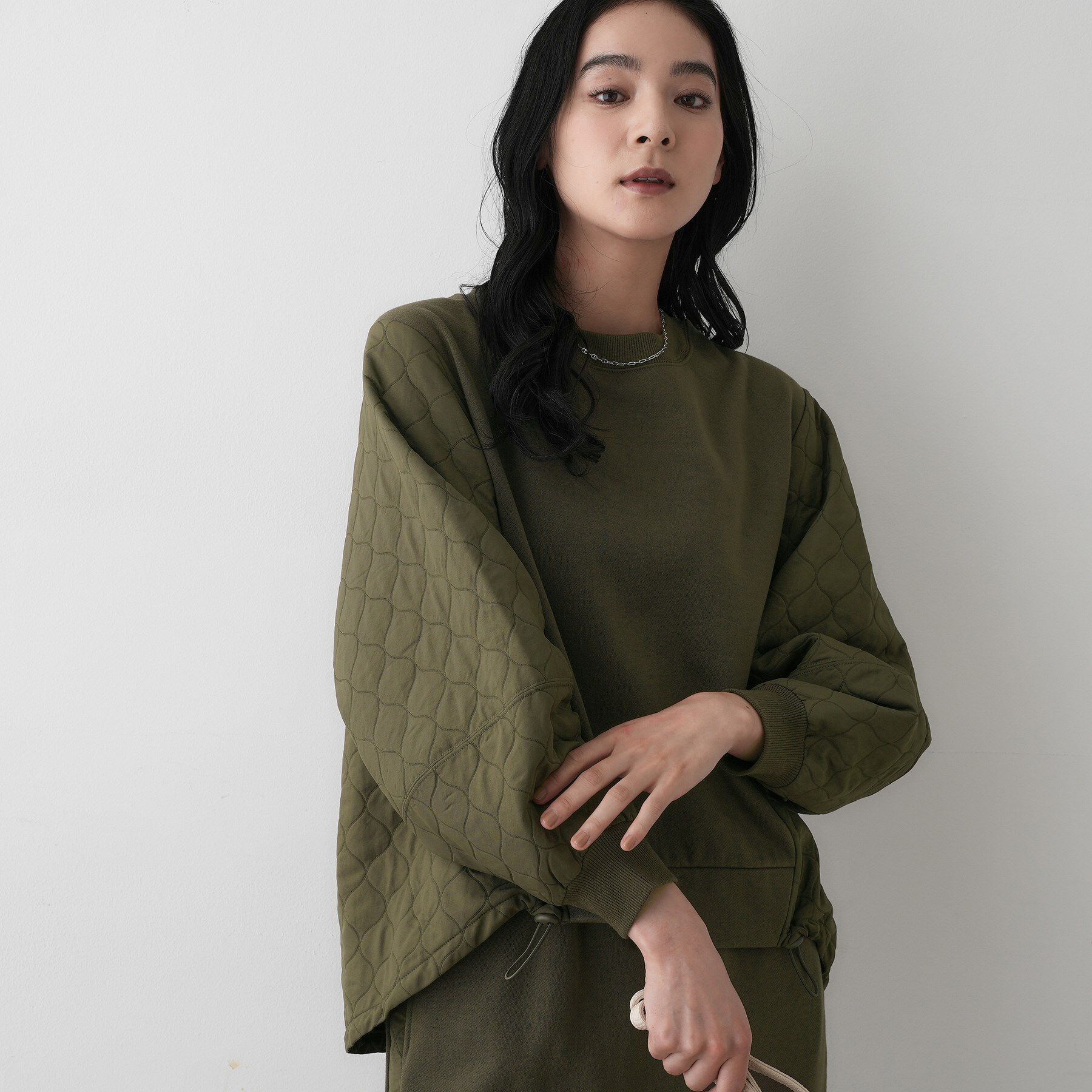 Dessin「【セットアップ可/洗える】裏毛キルトトップス」|Tシャツ・カットソー|