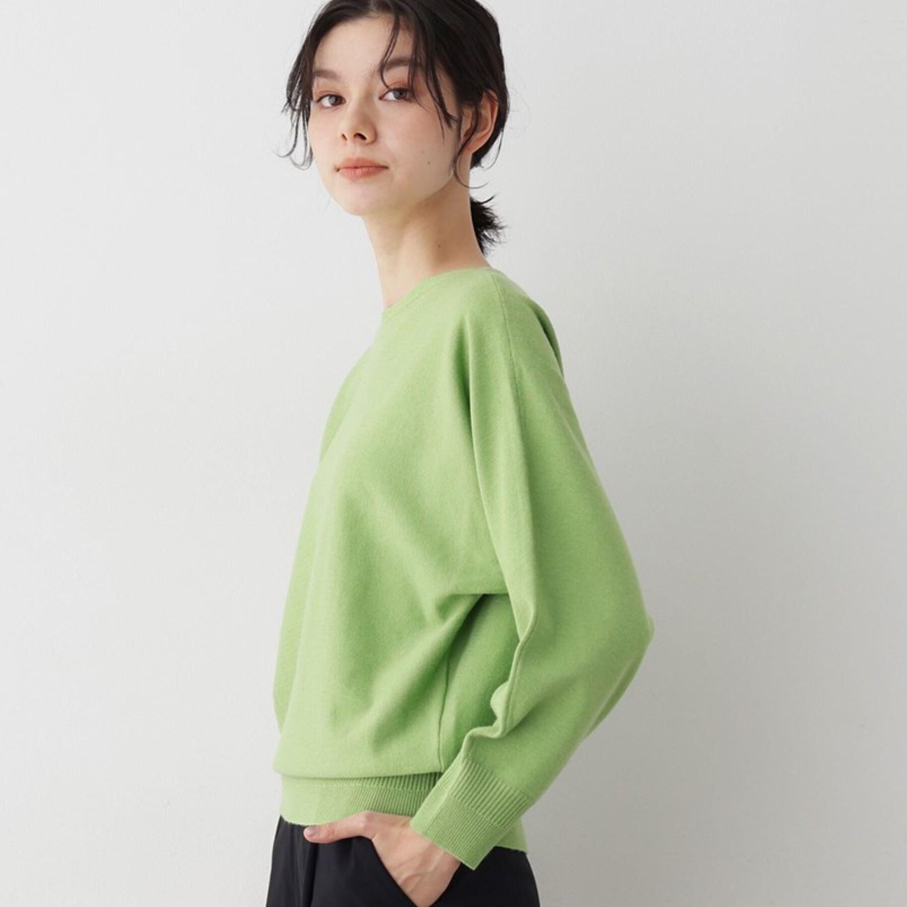 Dessin「【洗える】ウールブレンド後ろボタンニット」|ニット・セーター|