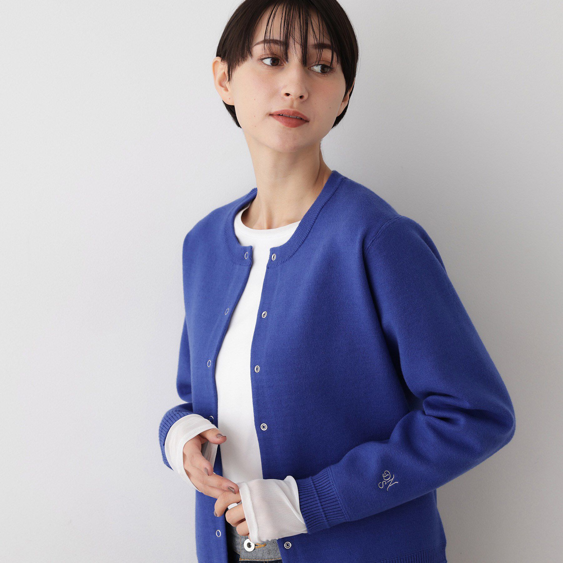 Dessin「【洗える】クルーネックカーディガン」|ニット・セーター|