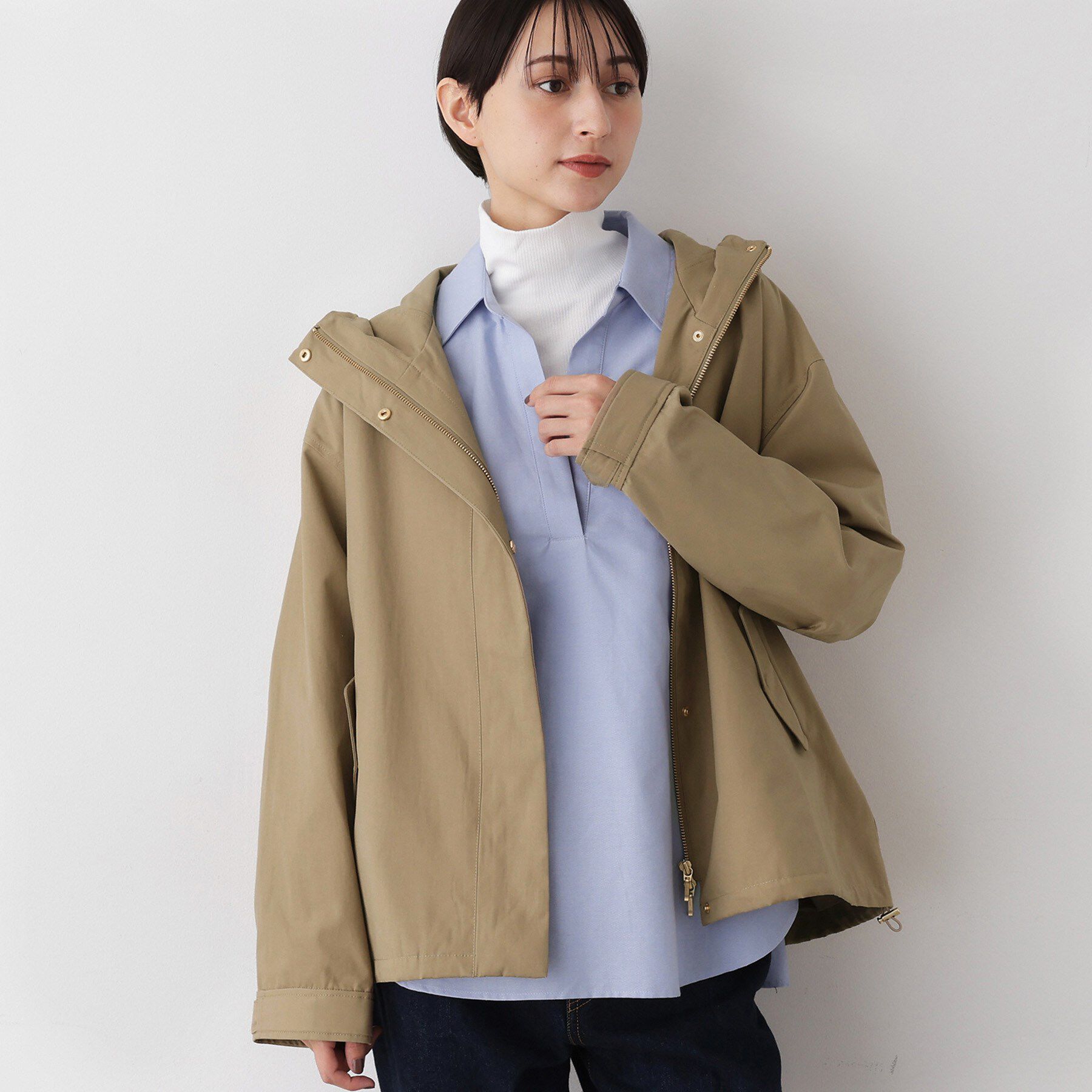 Dessin「【洗える】裾ドローコード付きマウンテンパーカ」|その他|